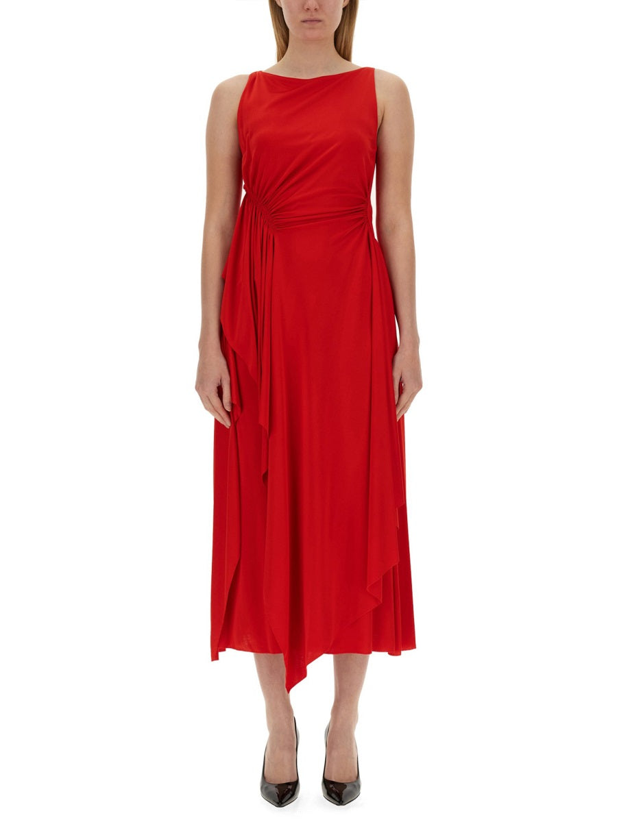 DRESS WITH DRAPE