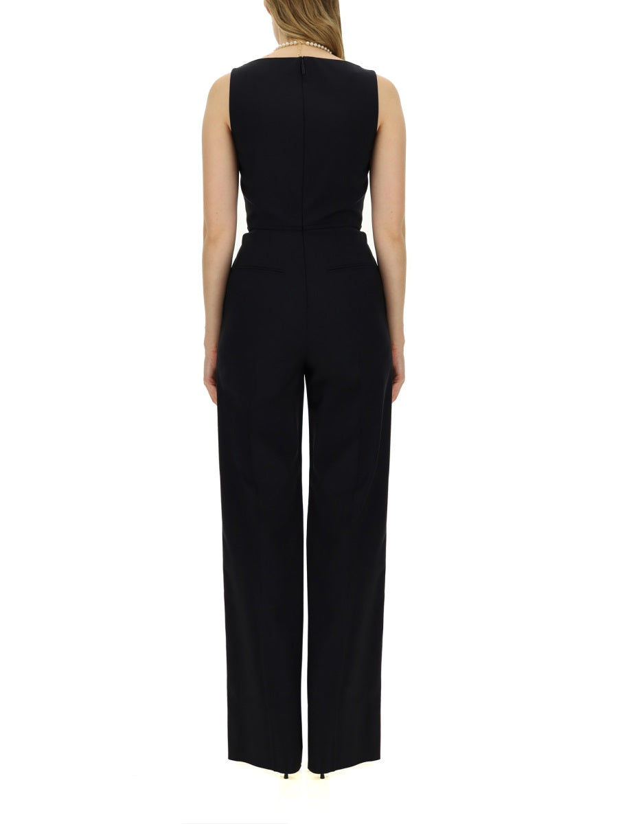 JUMPSUIT WITH V DETAIL