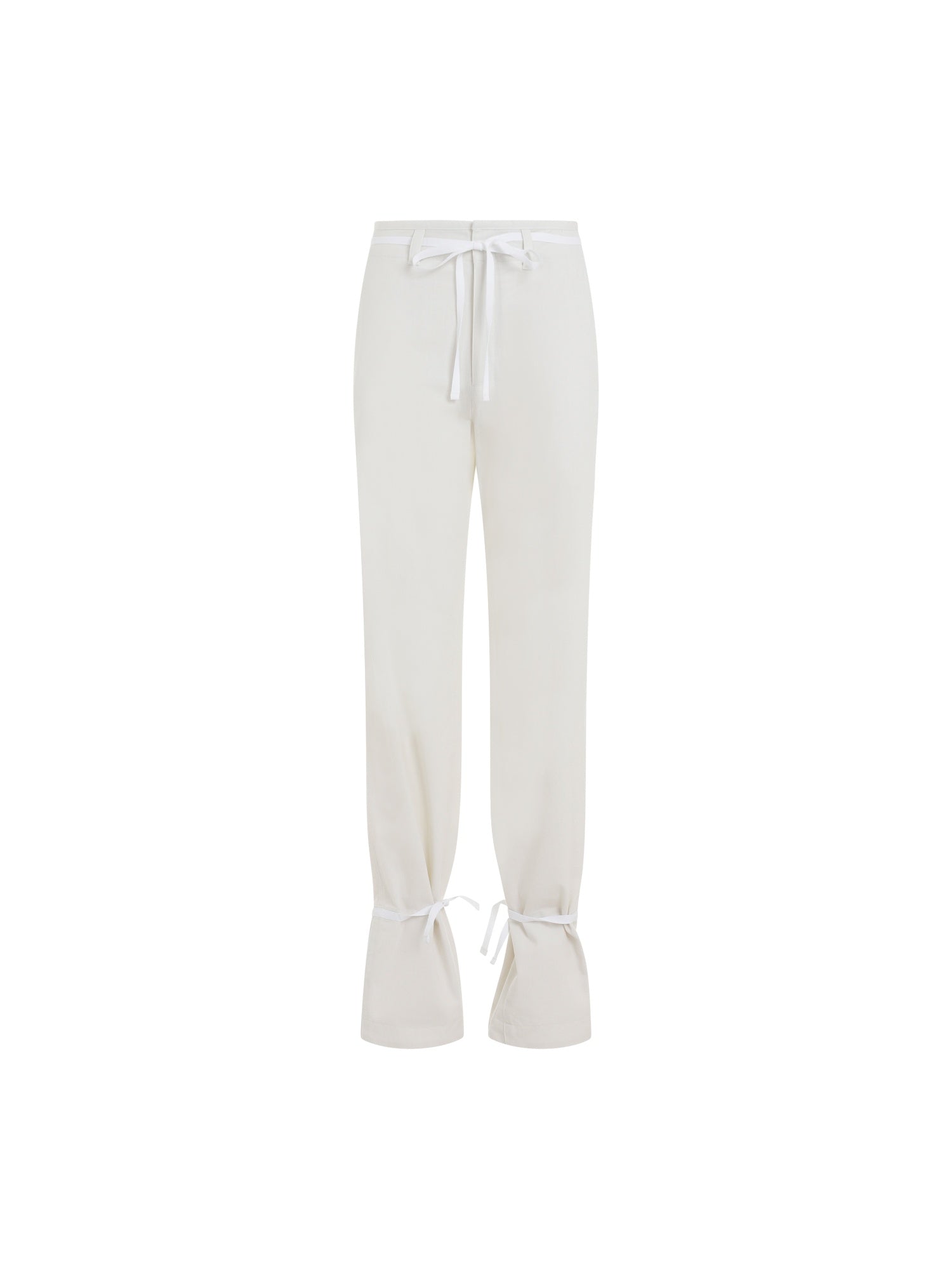 Straight Pants With Strings
