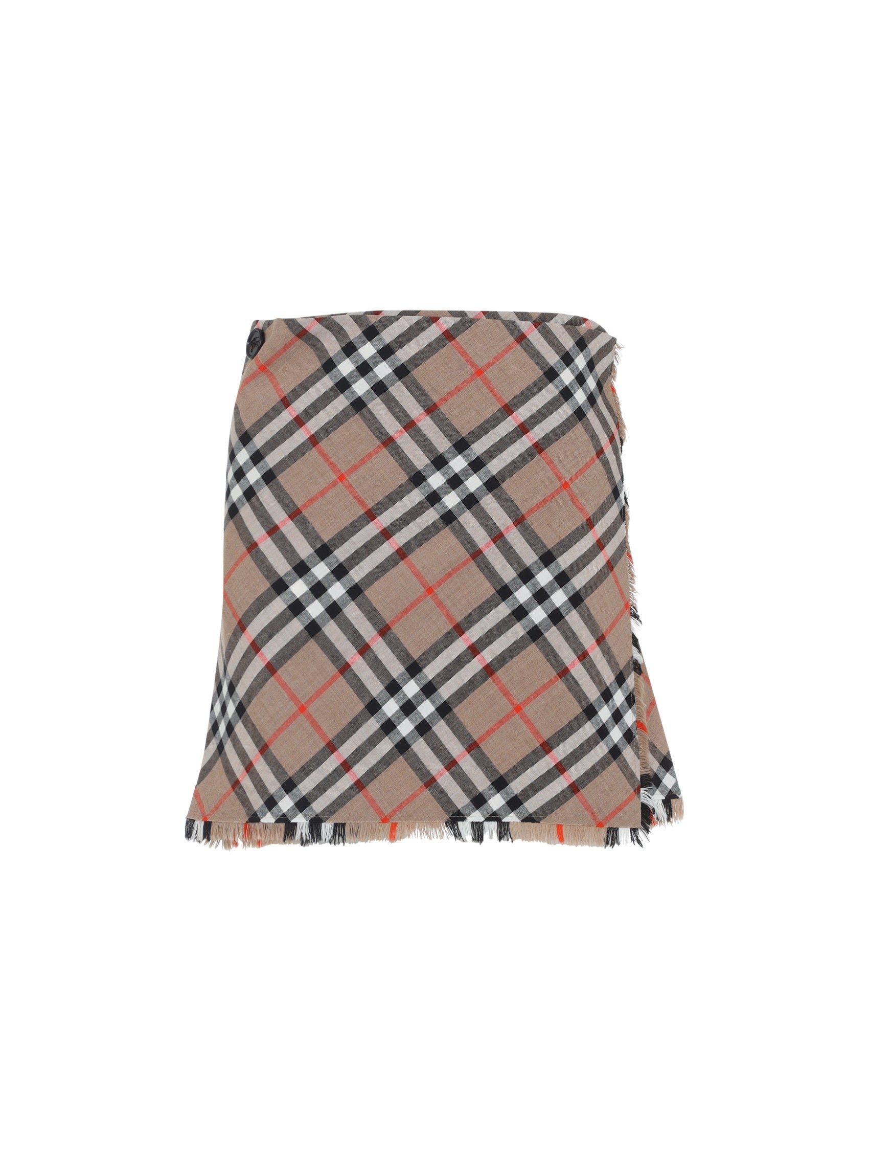 Check Midi Skirt