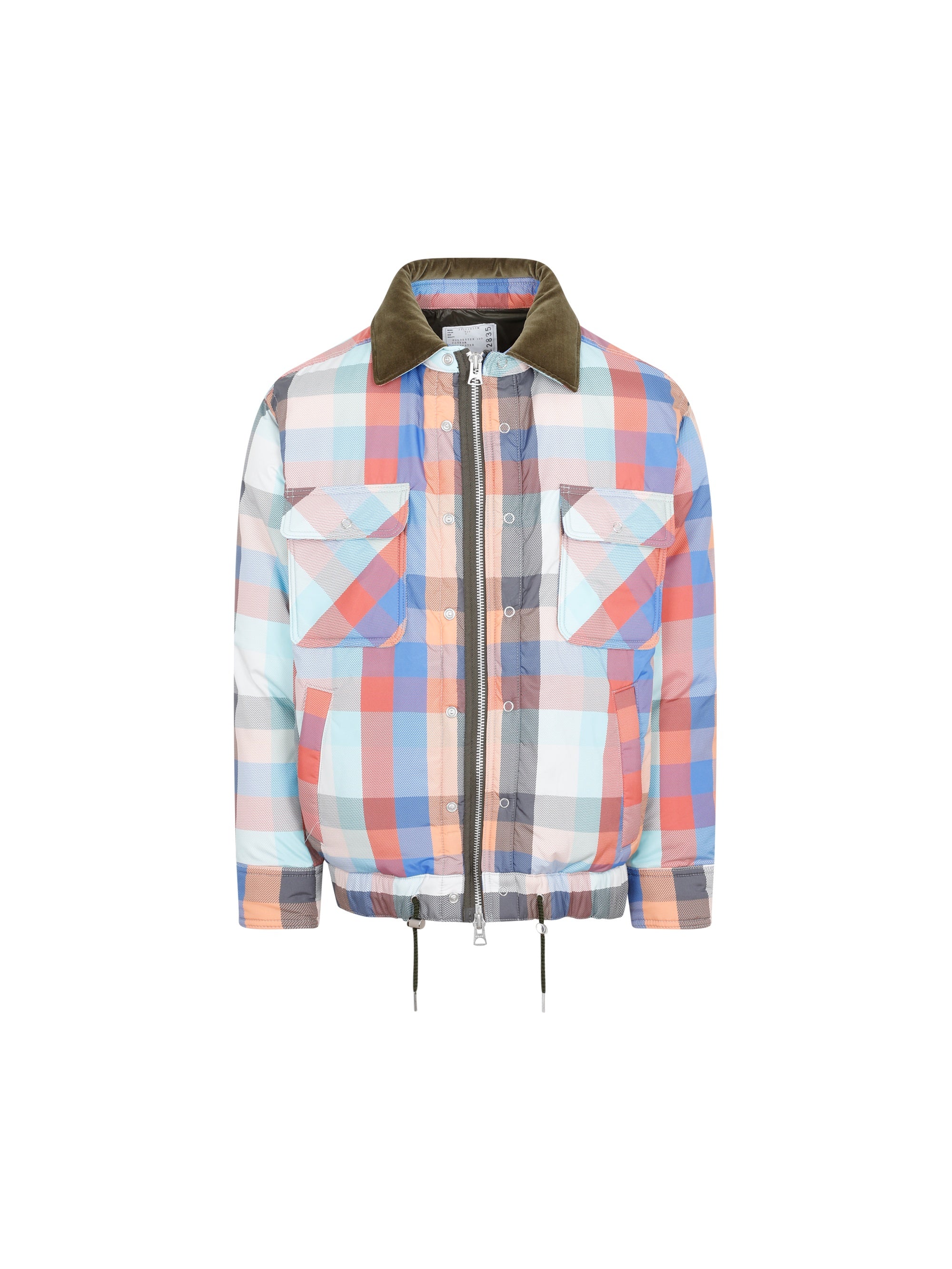 Plaid Padded Blouson