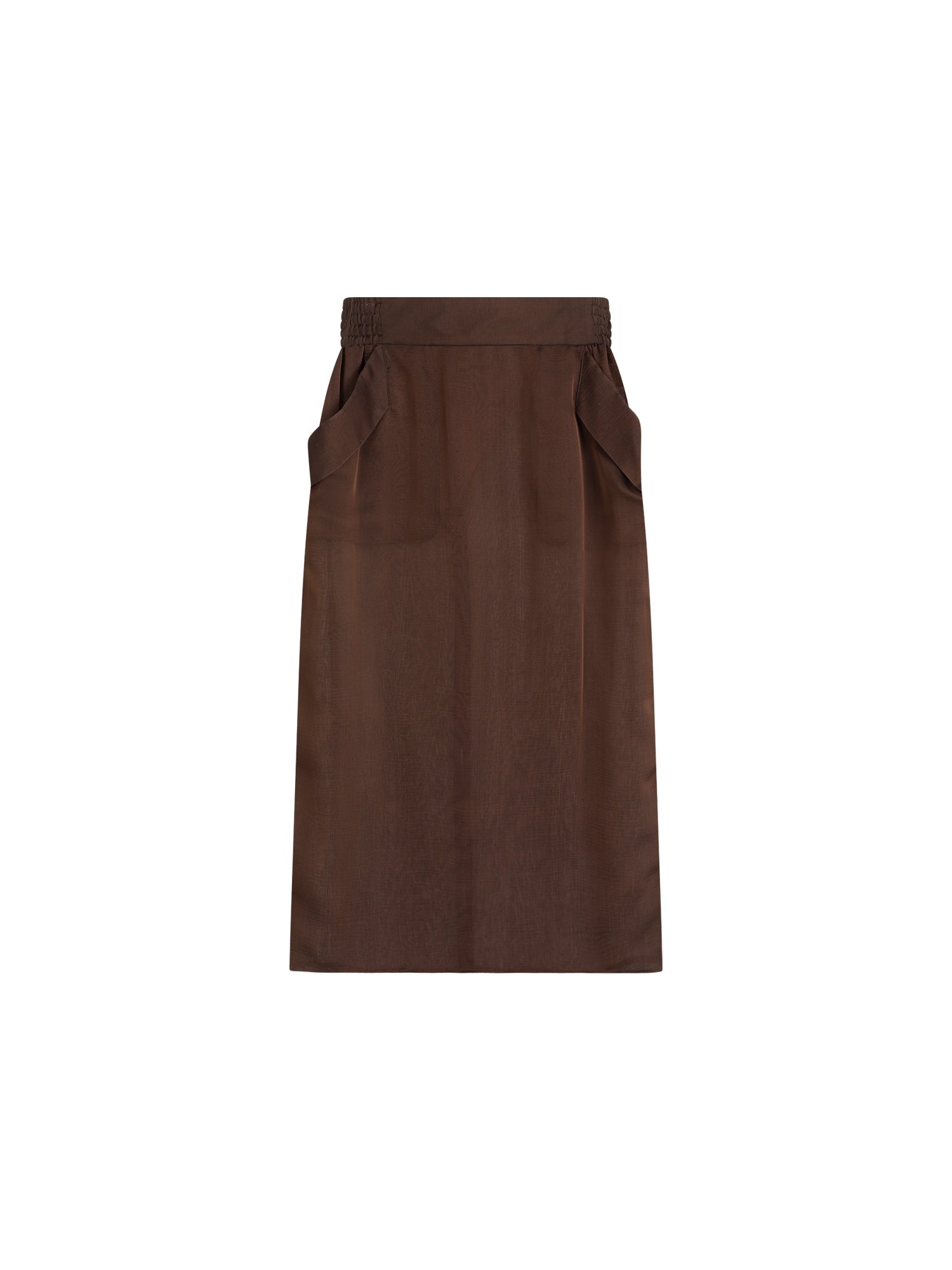 Silk Midi Skirt