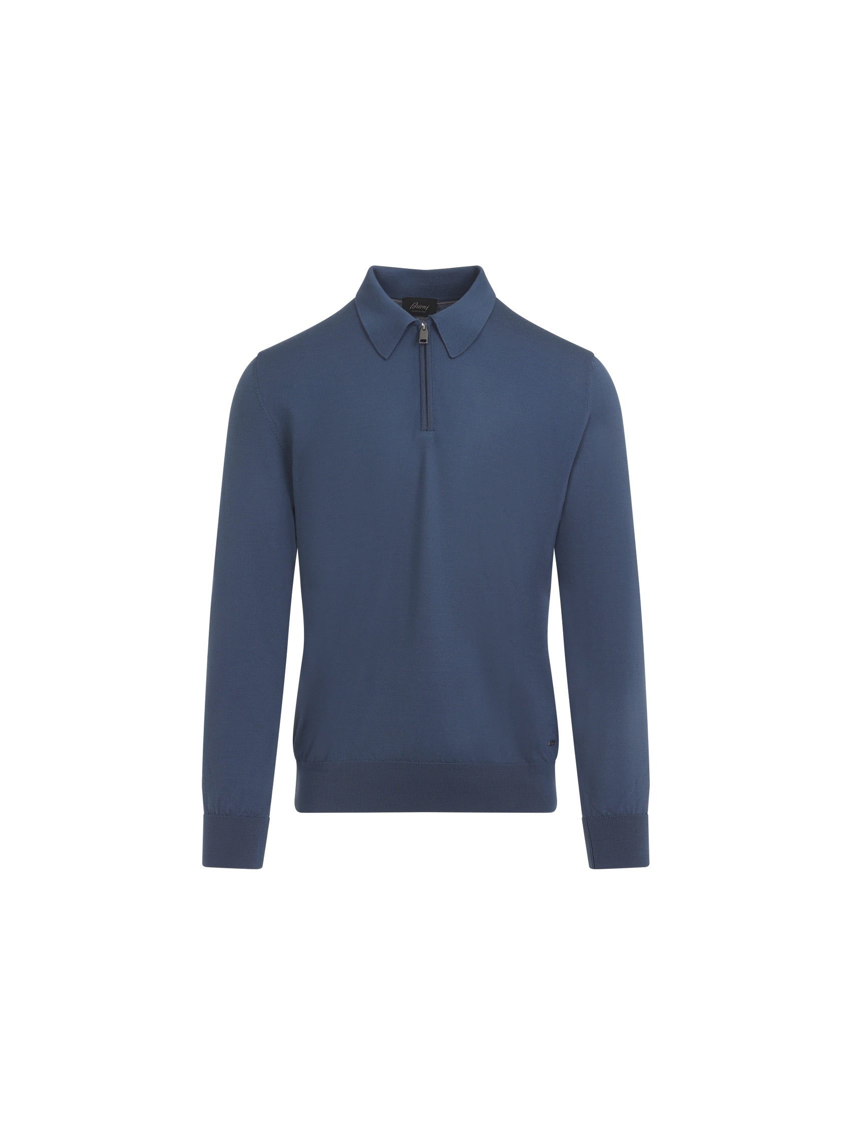 Long Sleeves Zip Polo