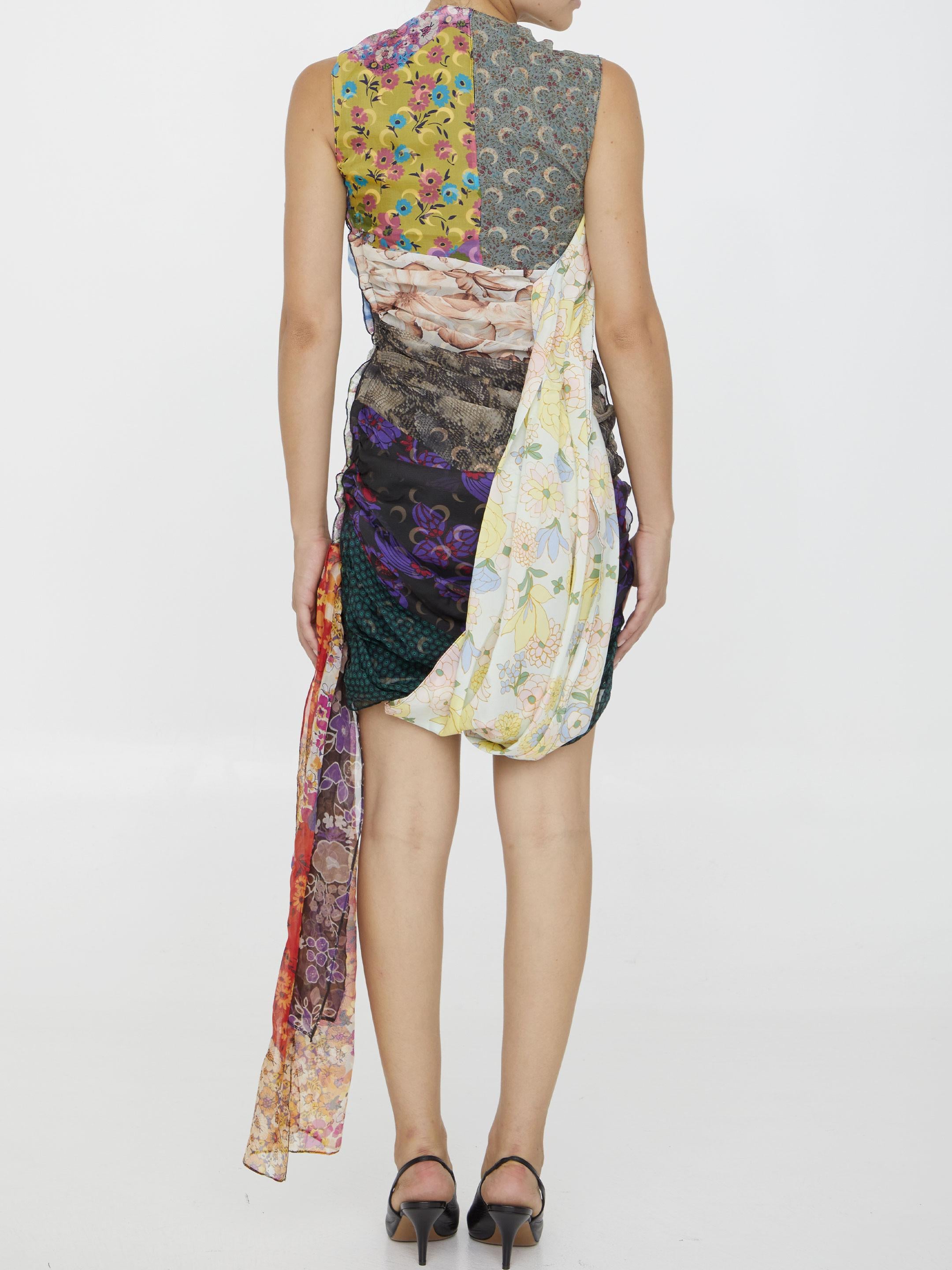 Regenerated Scarves dress