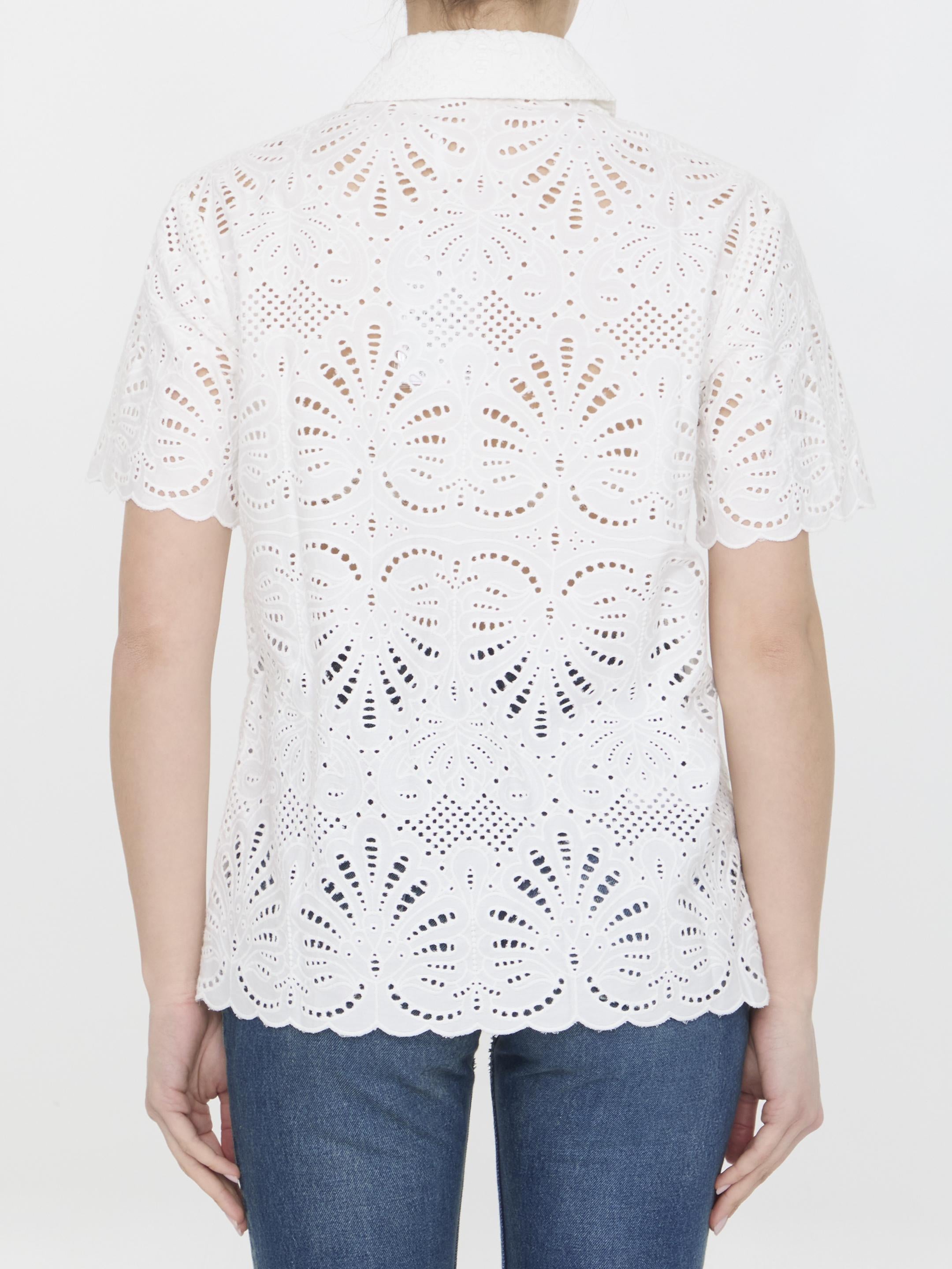 Sangallo lace shirt