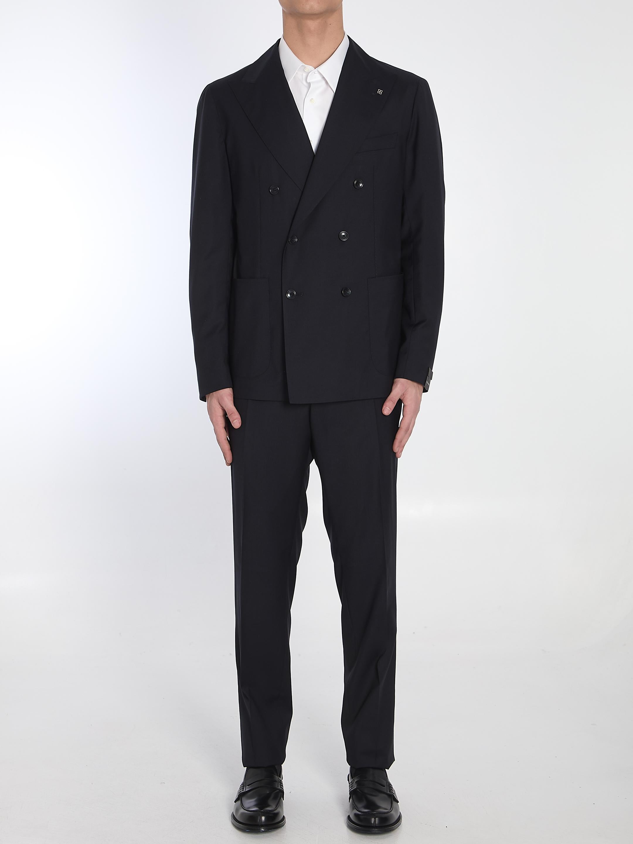 Virgin wool two-piece suit