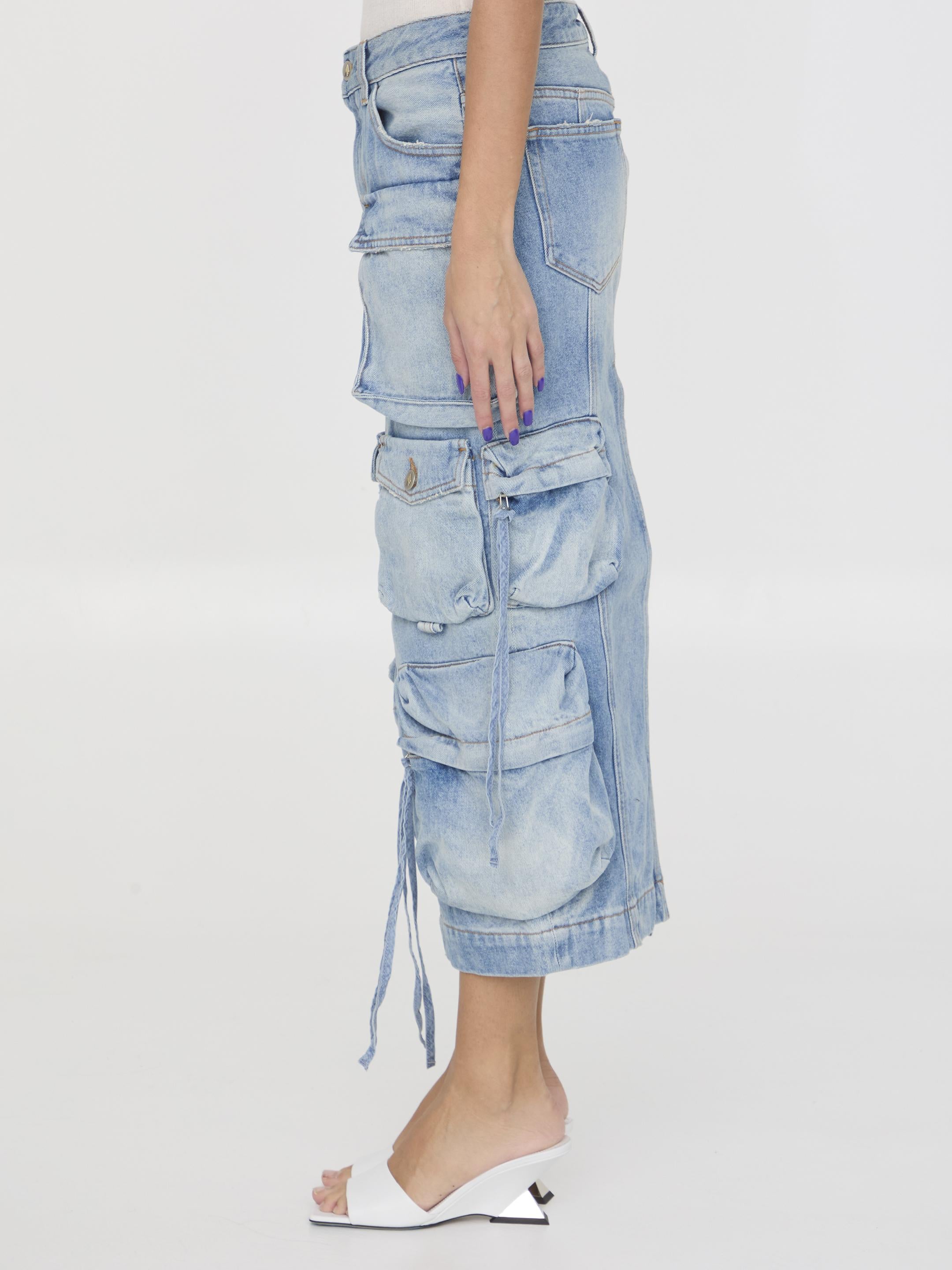 Cargo midi skirt