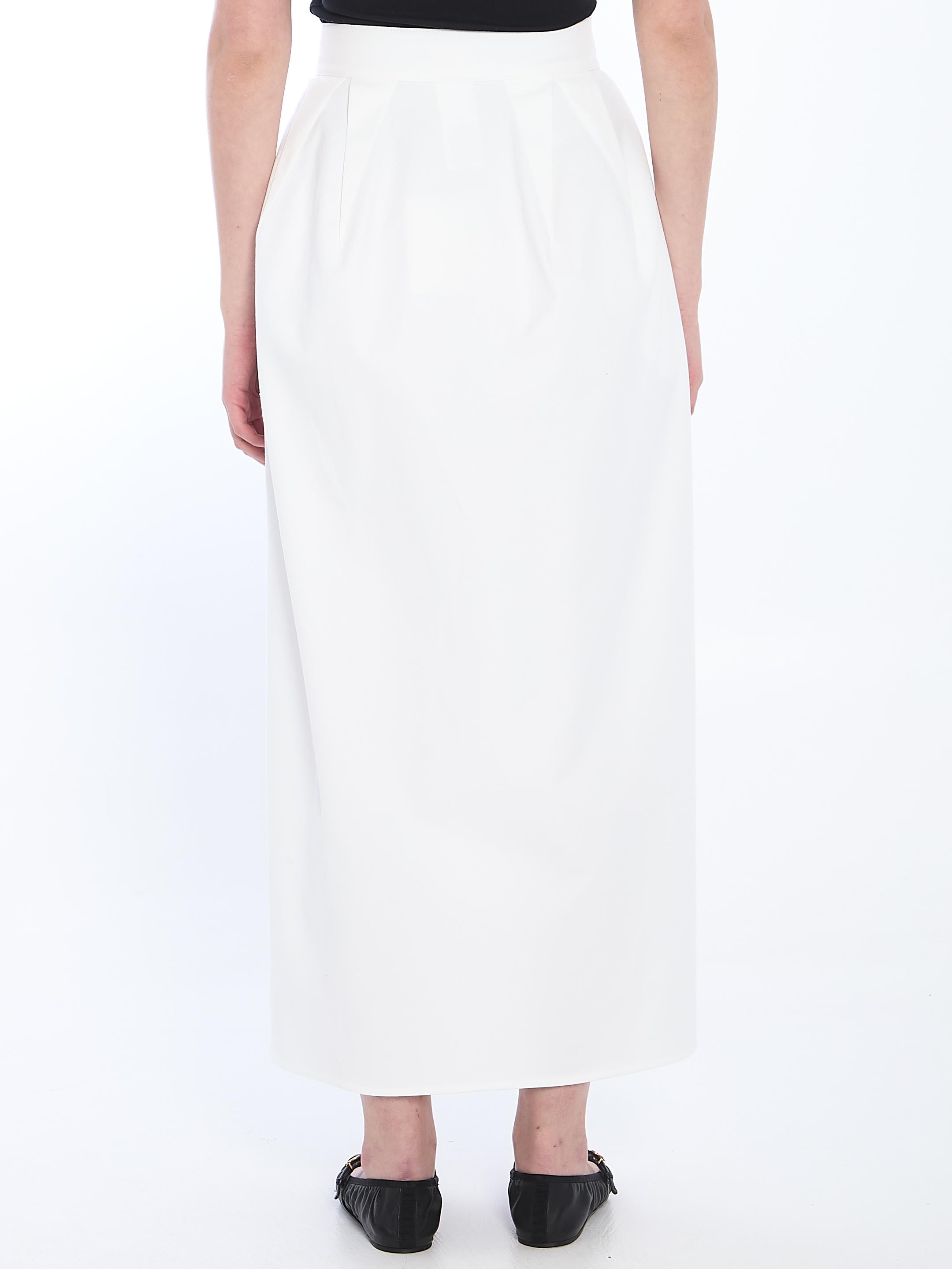 Gabardine long skirt