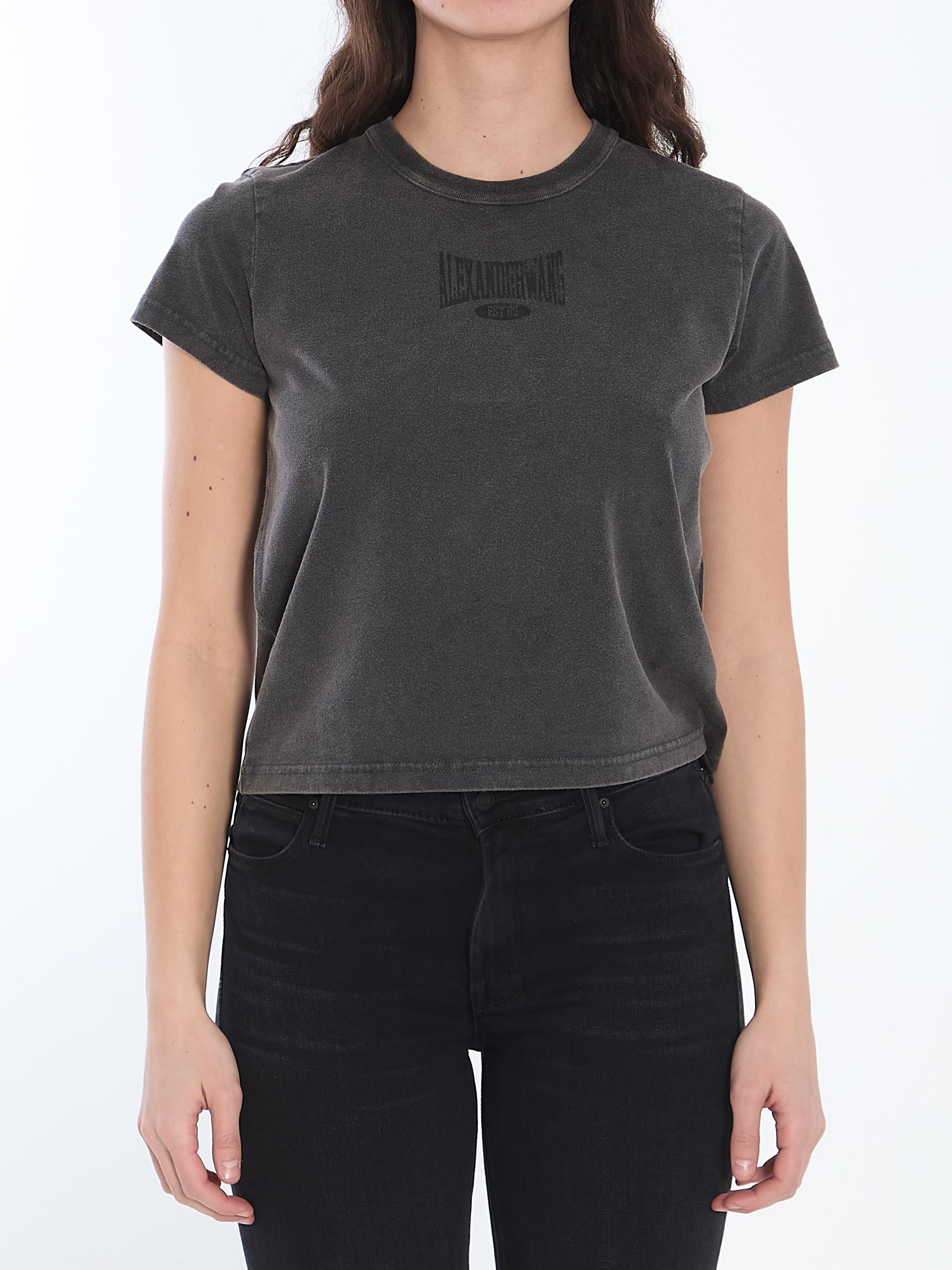 Cropped t-shirt with logo