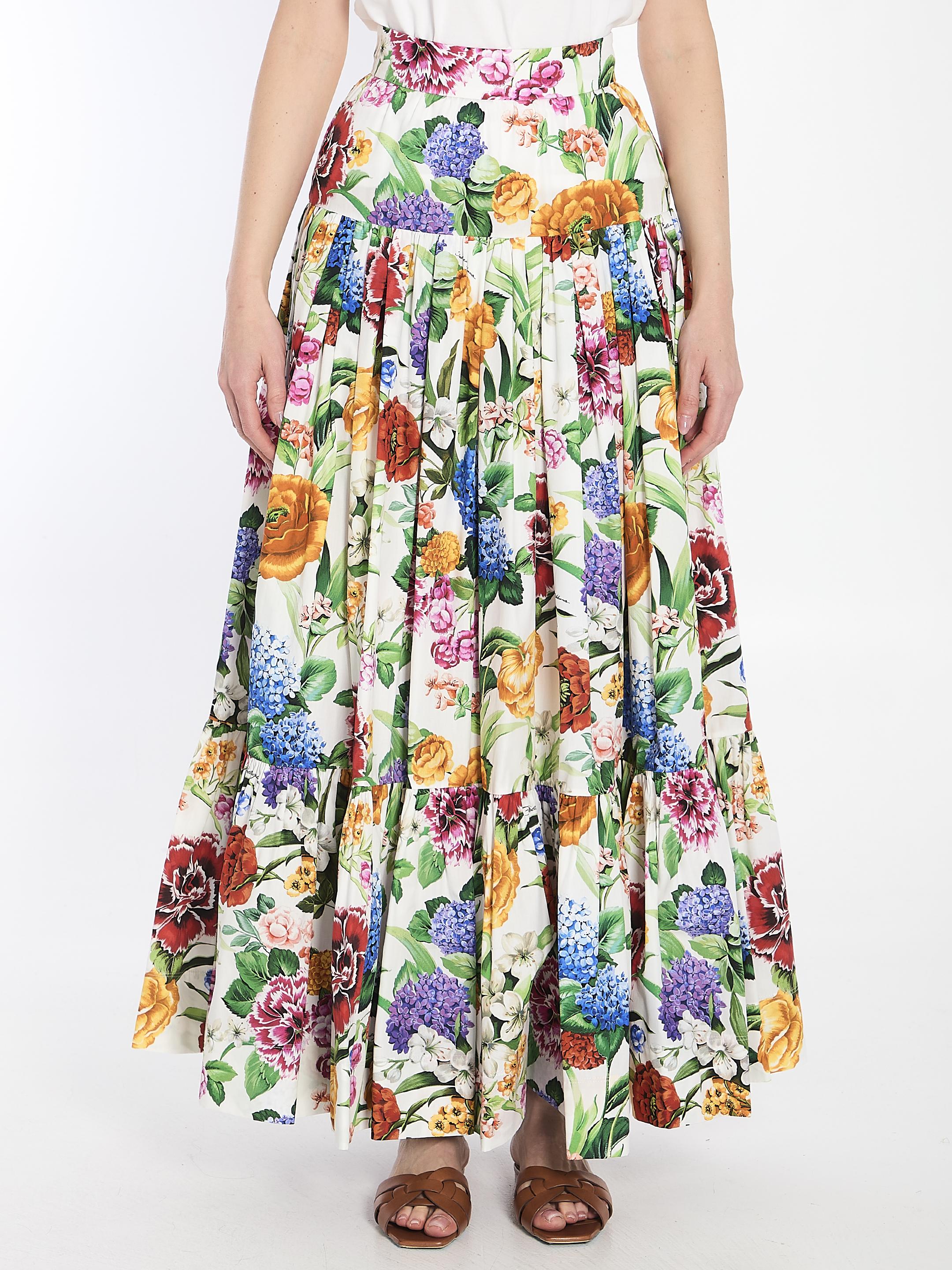 Maxi floreal skirt