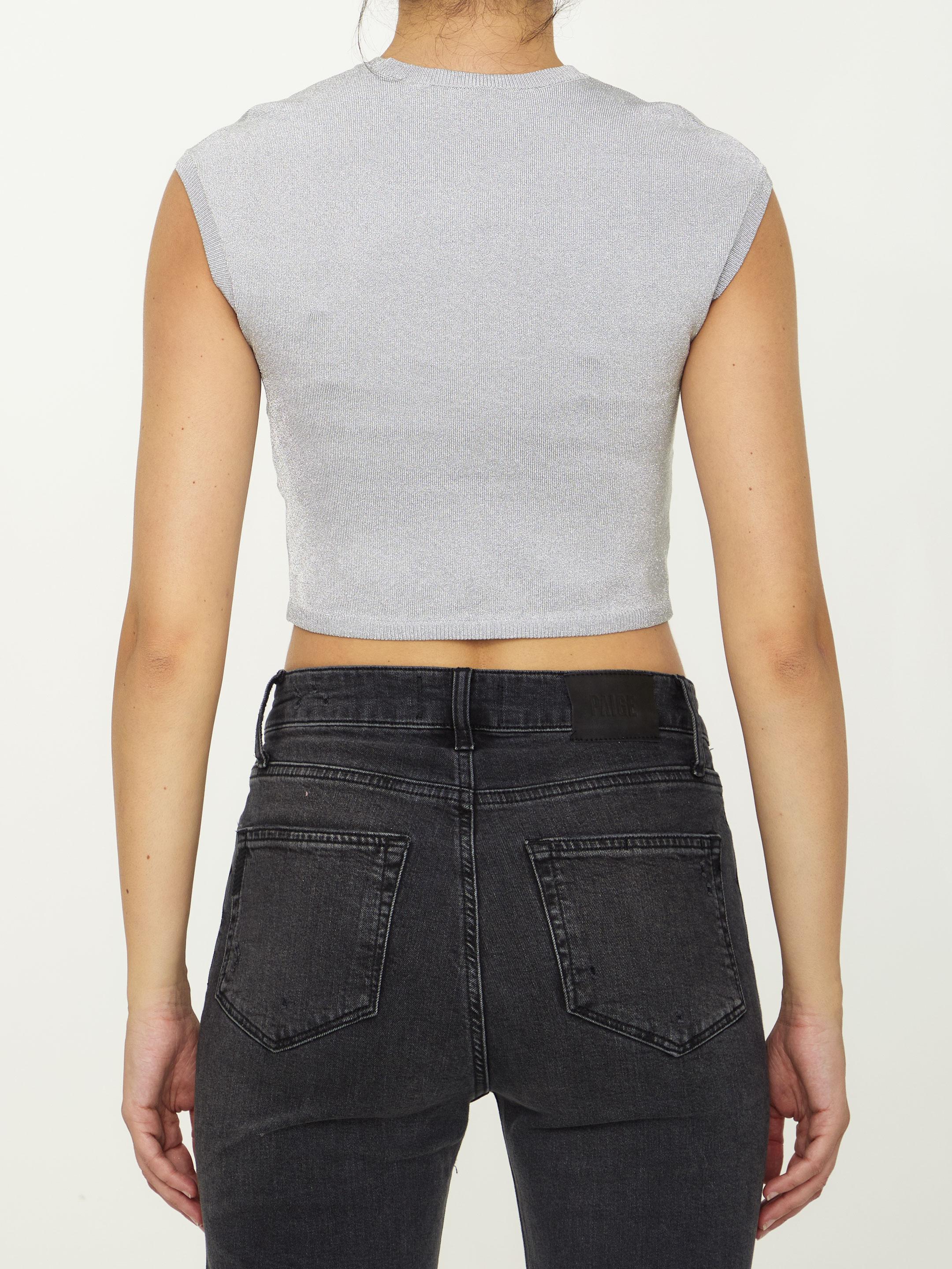 Lurex crop top