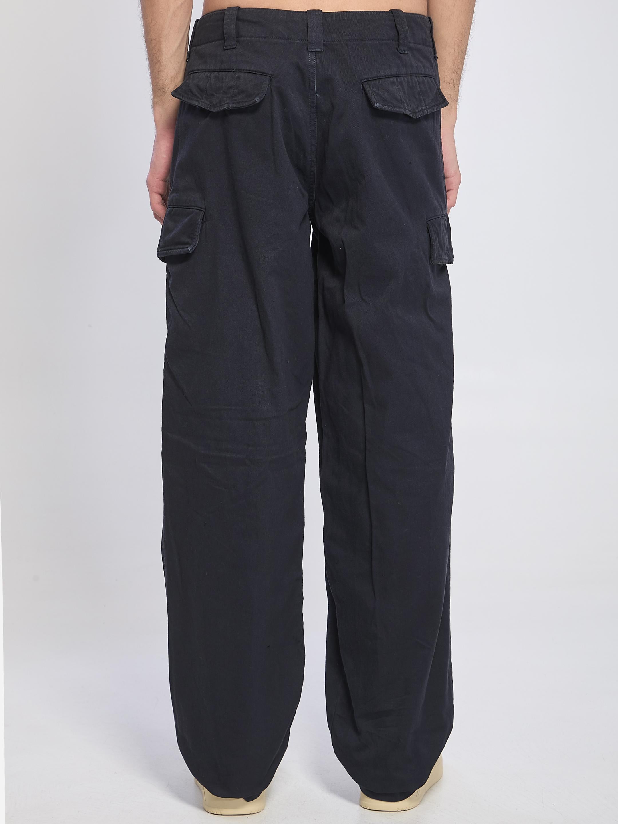 Blue cargo pants