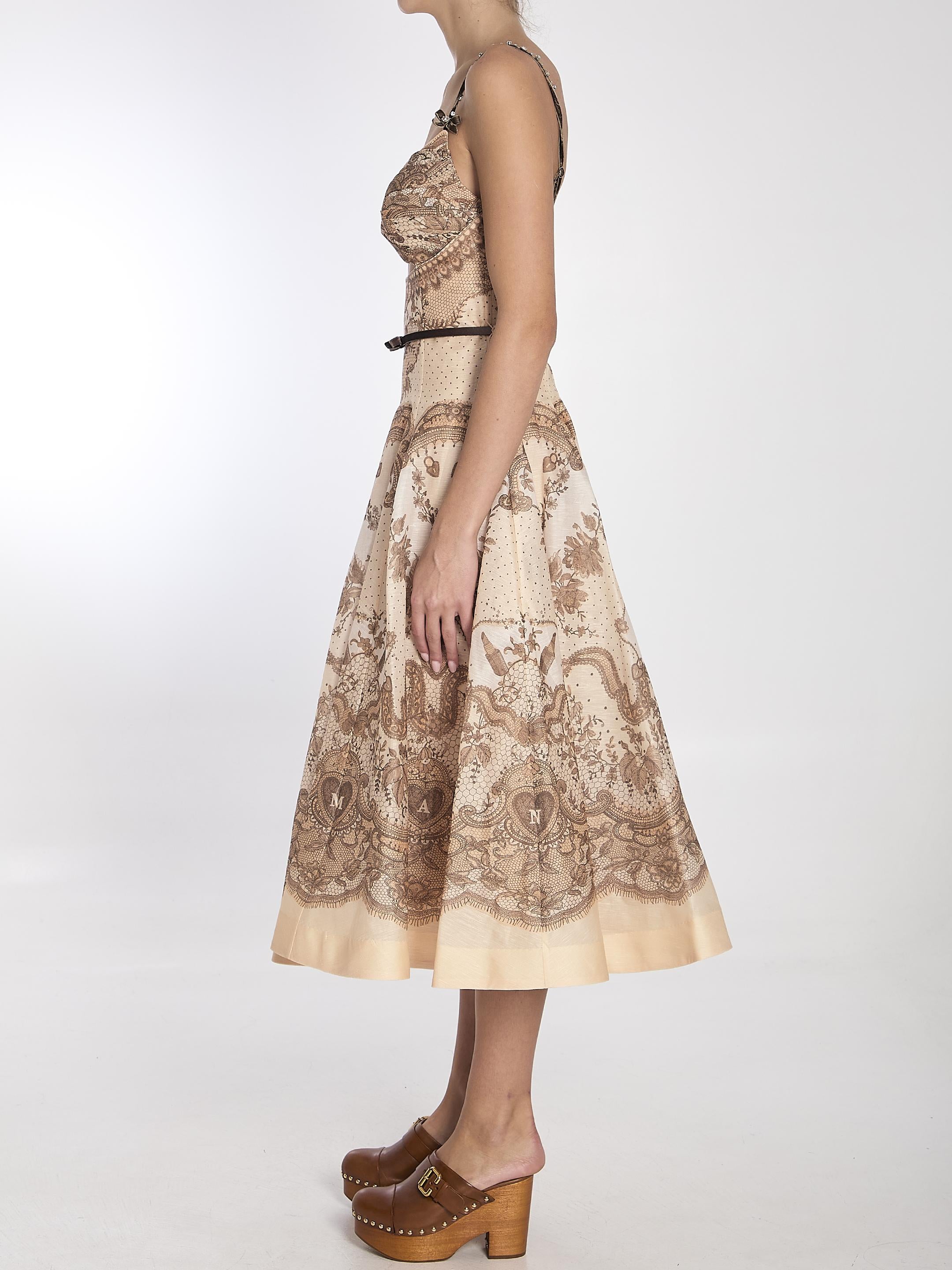 Crush Twist Front midi dress