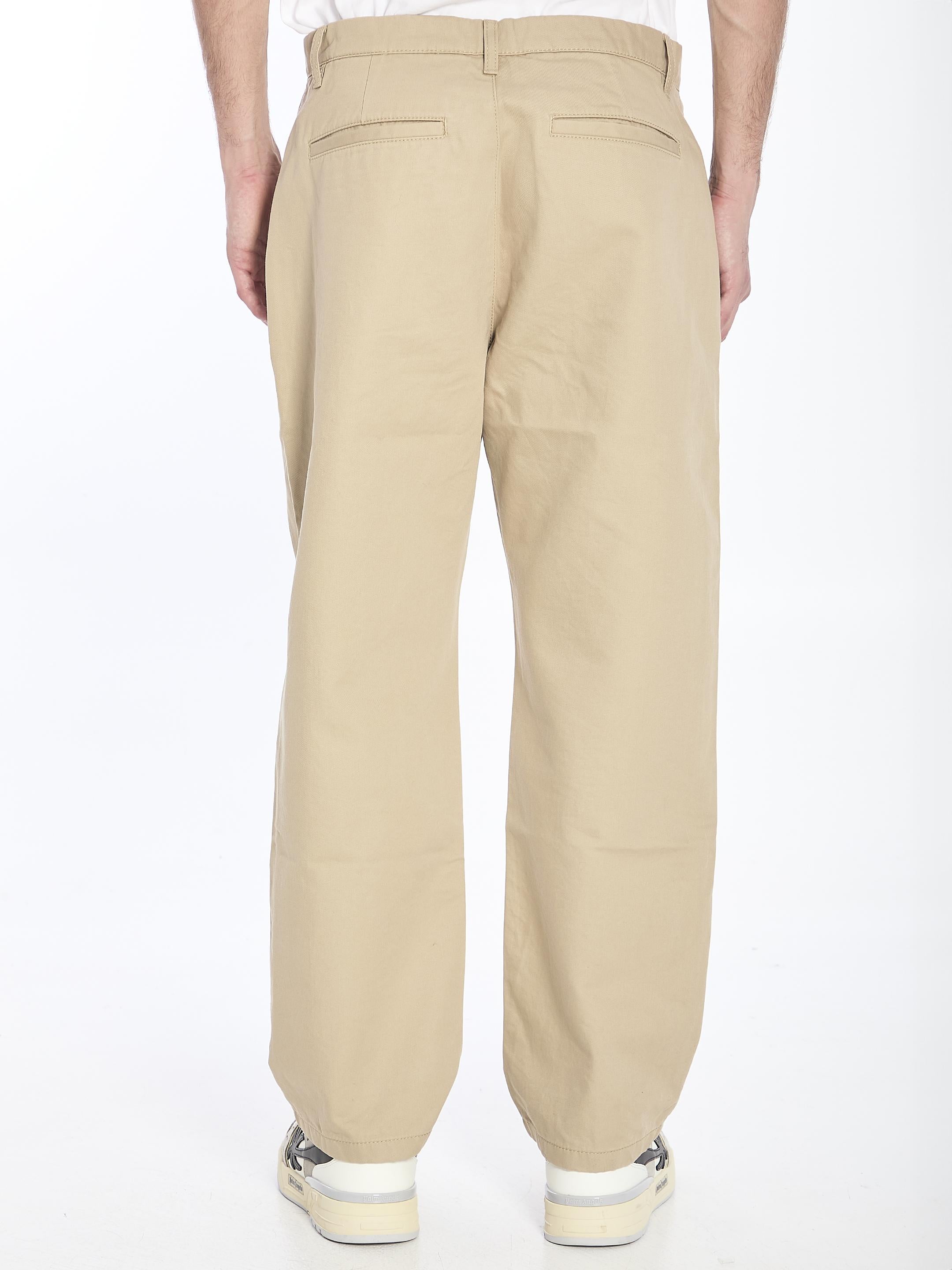 Chino pants with logo