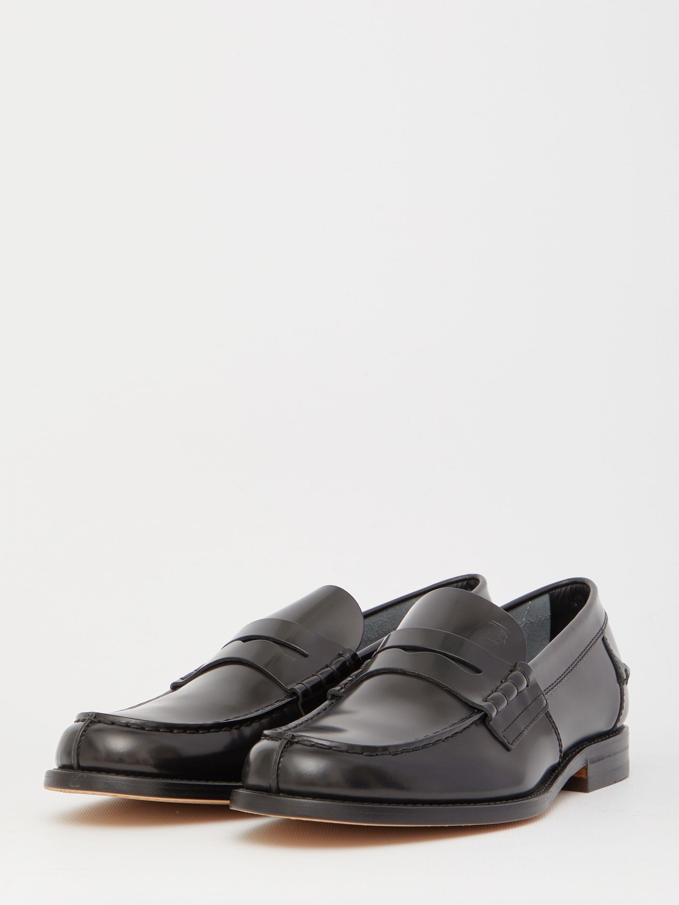 Leather loafers
