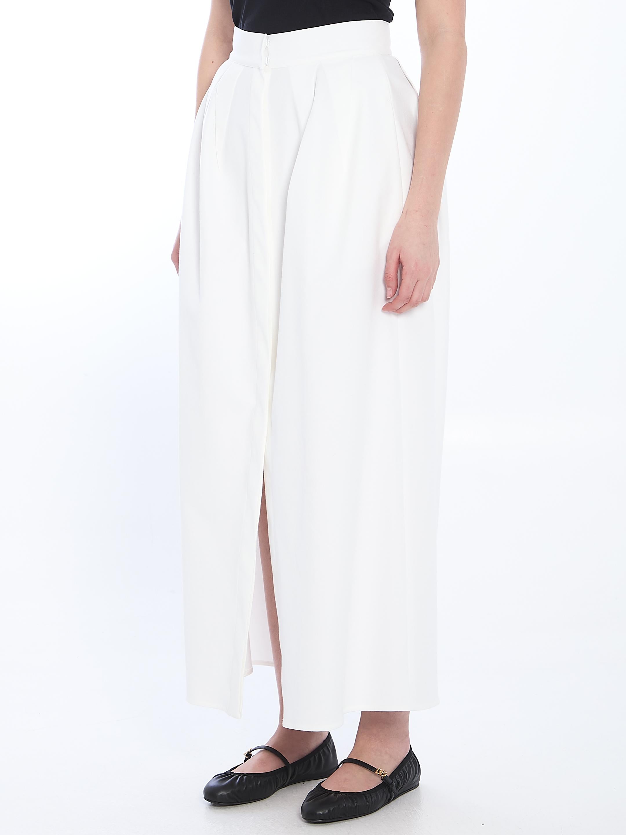 Gabardine long skirt