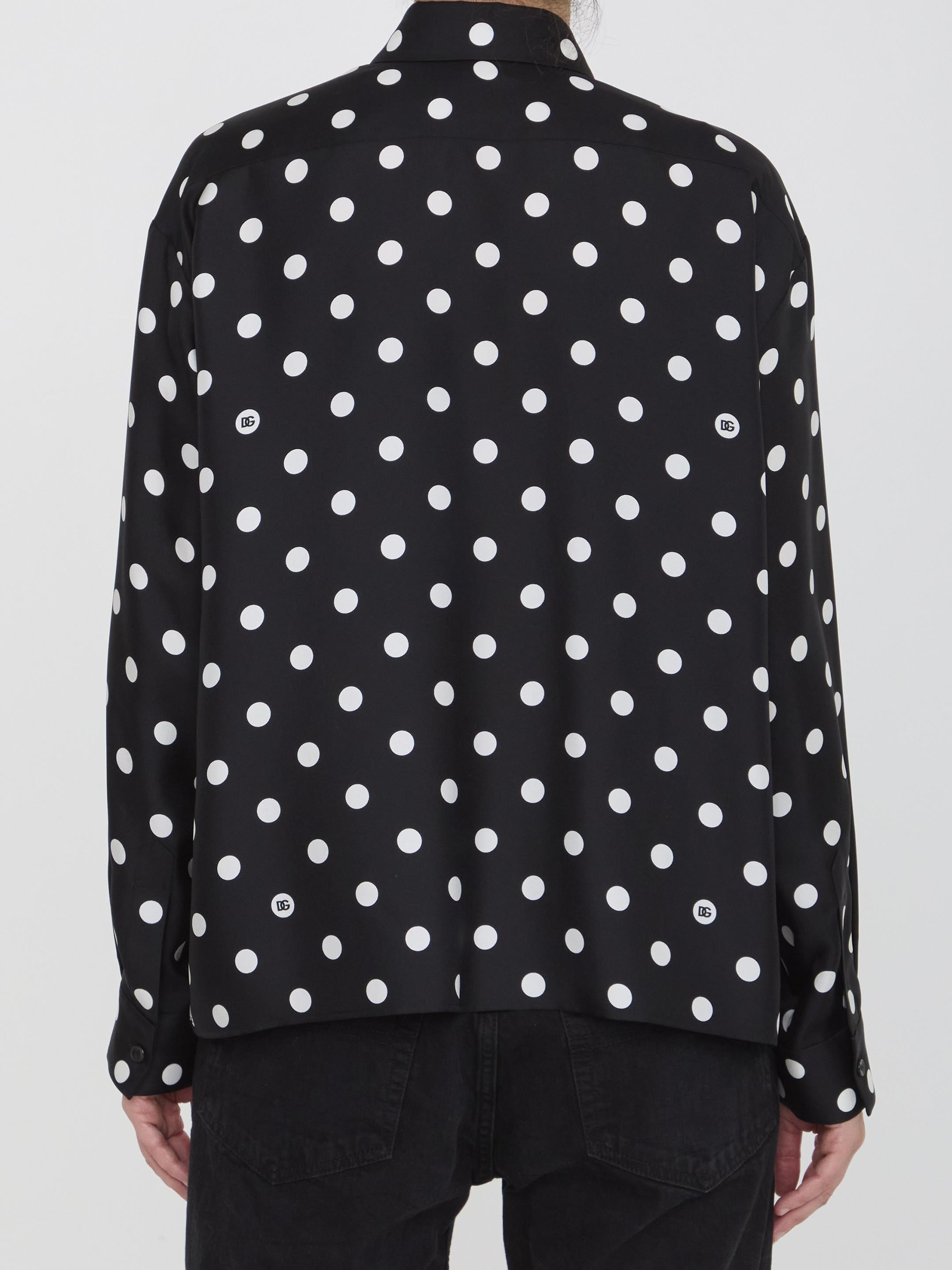 Shirt with Polka-dot print