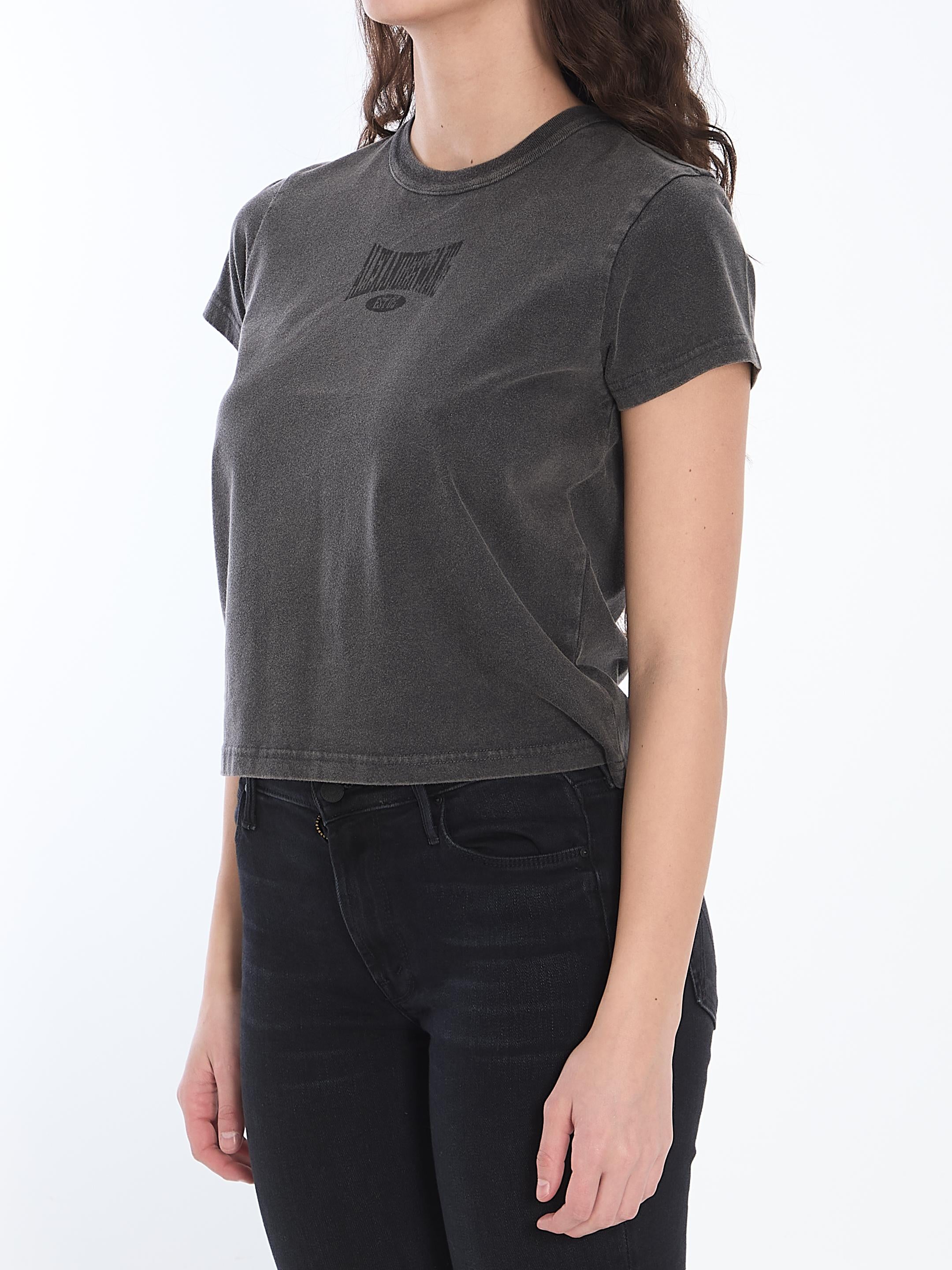 Cropped t-shirt with logo