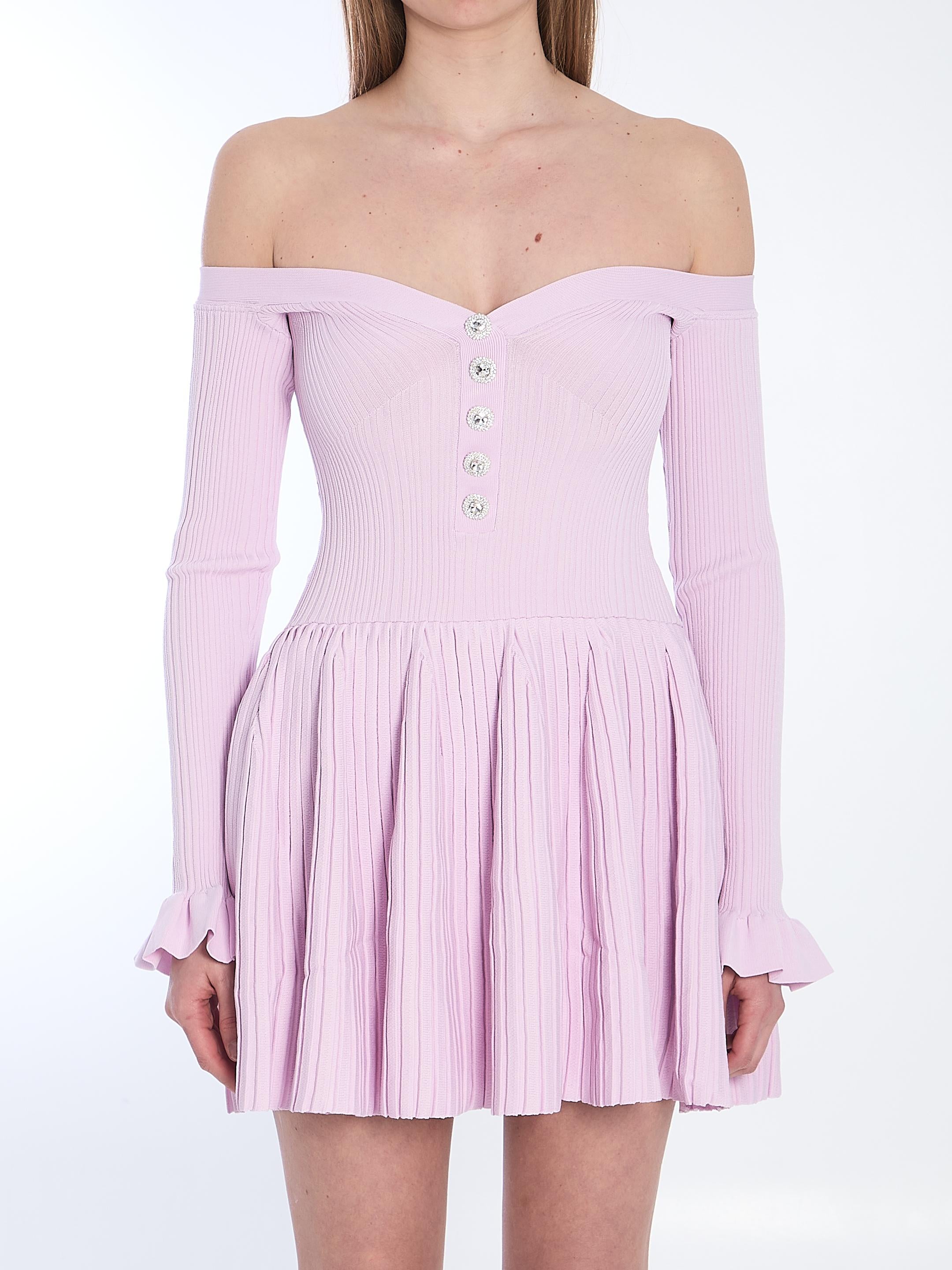 Ribbed knit mini dress