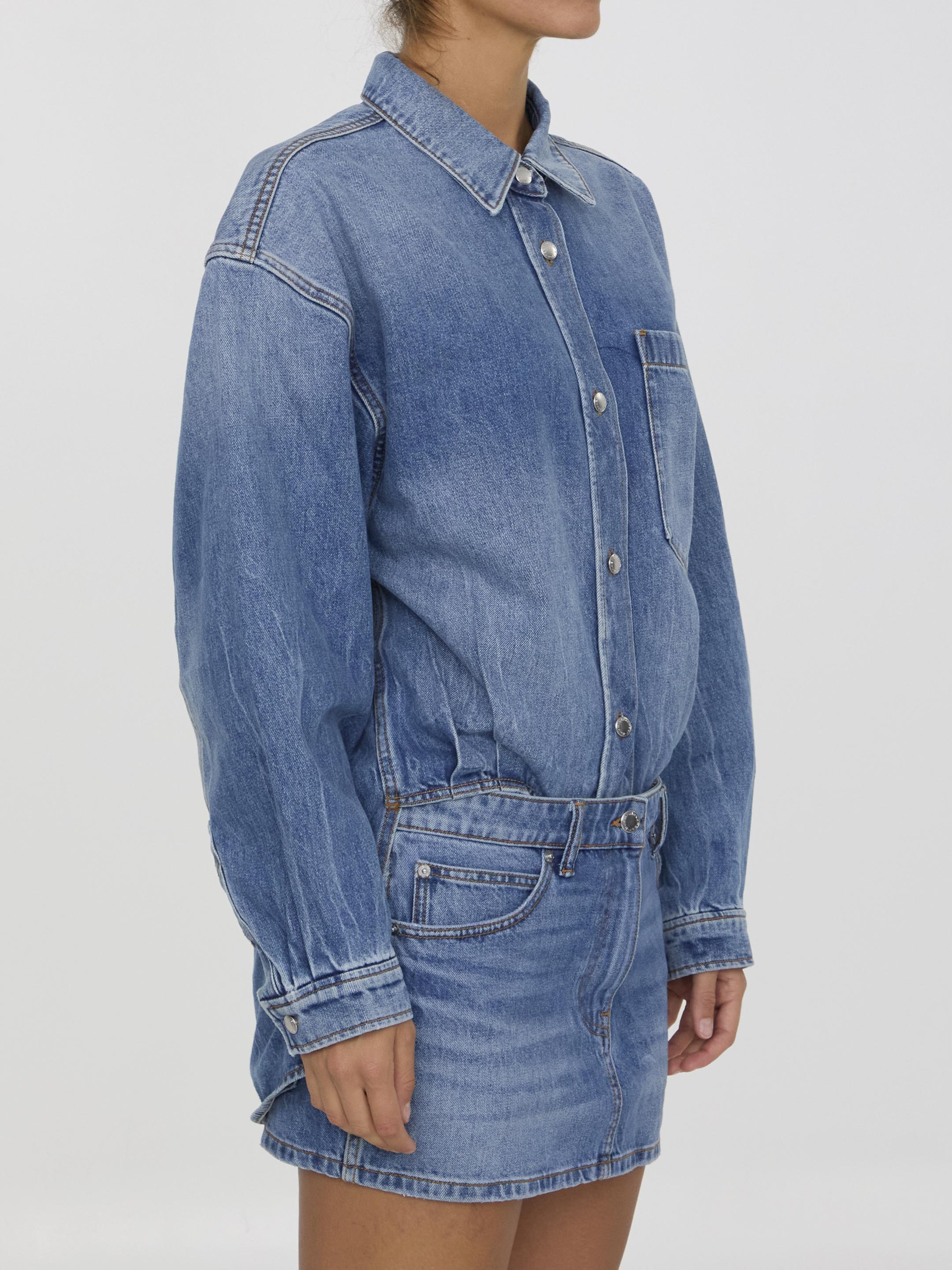 Denim mini dress