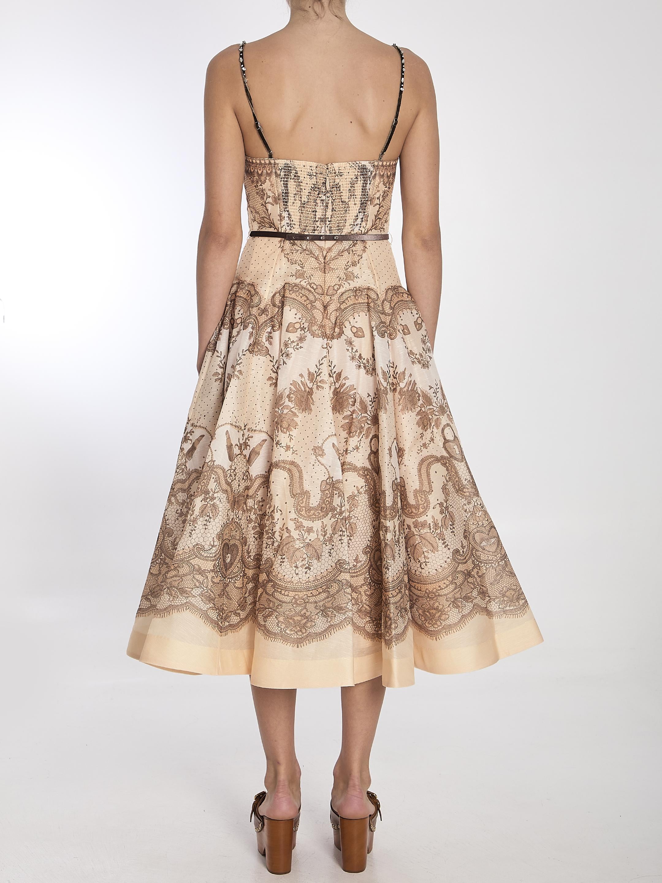Crush Twist Front midi dress