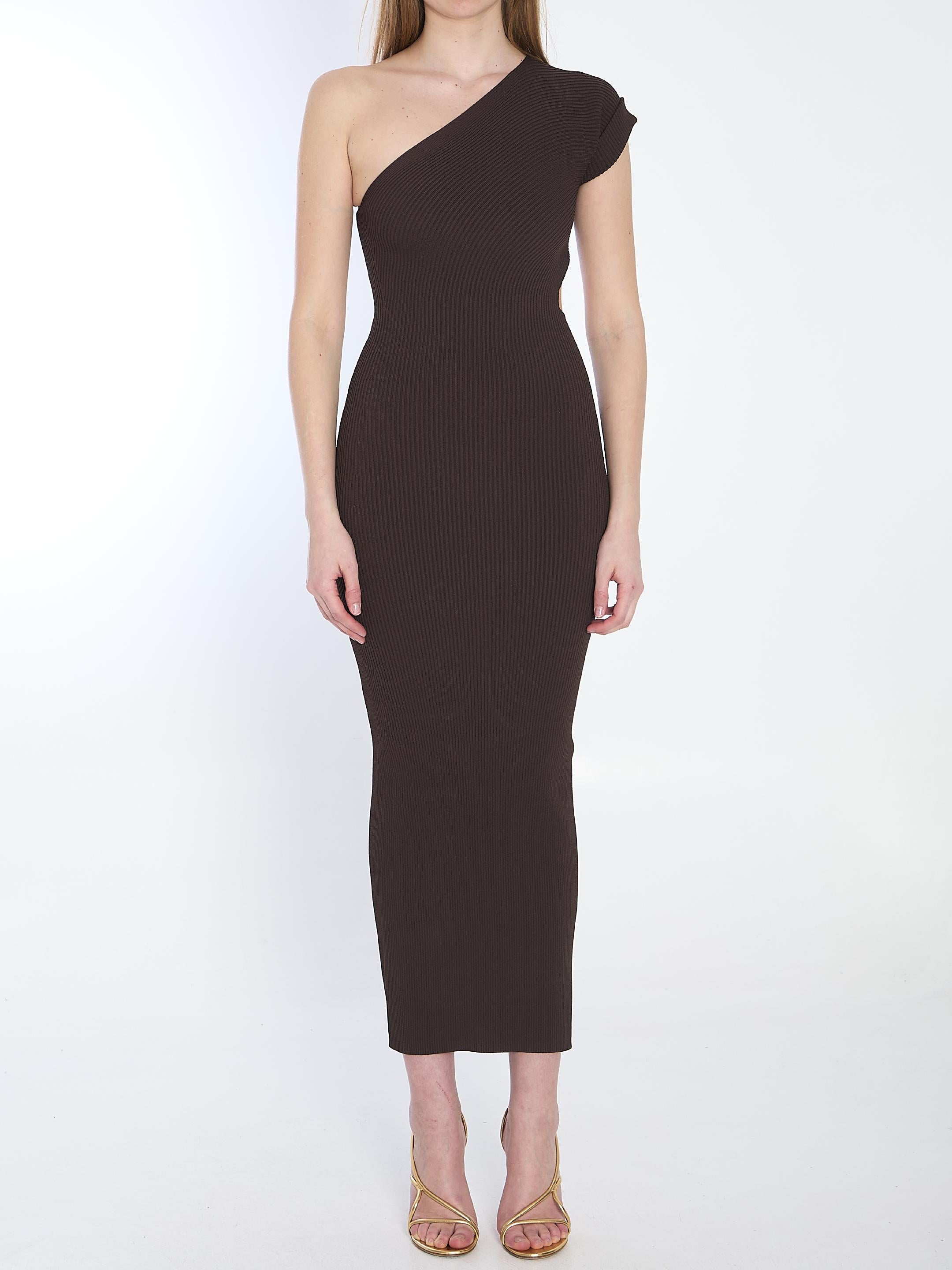 Long one-shoulder dress