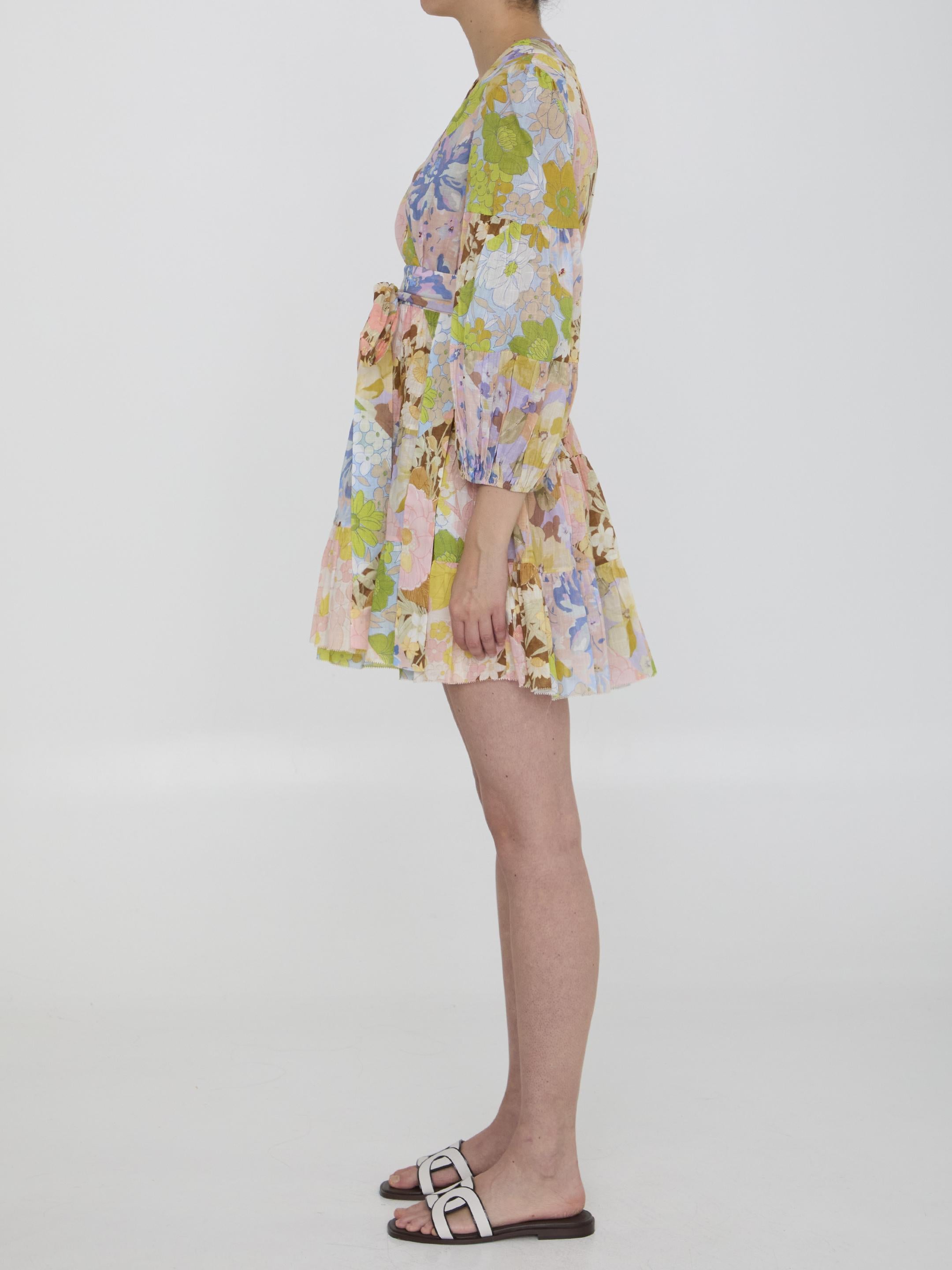 Pop Wrap mini dress