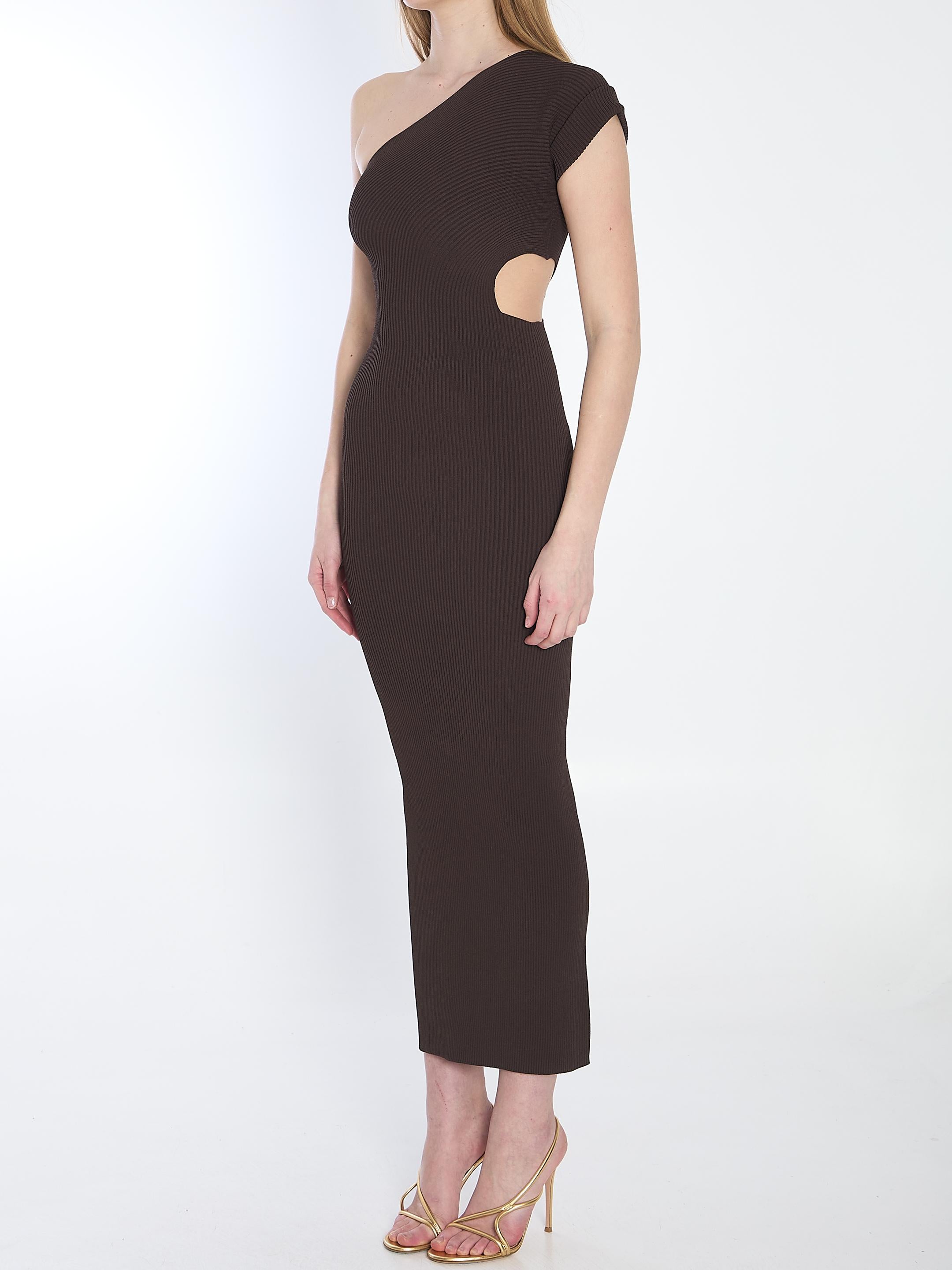 Long one-shoulder dress