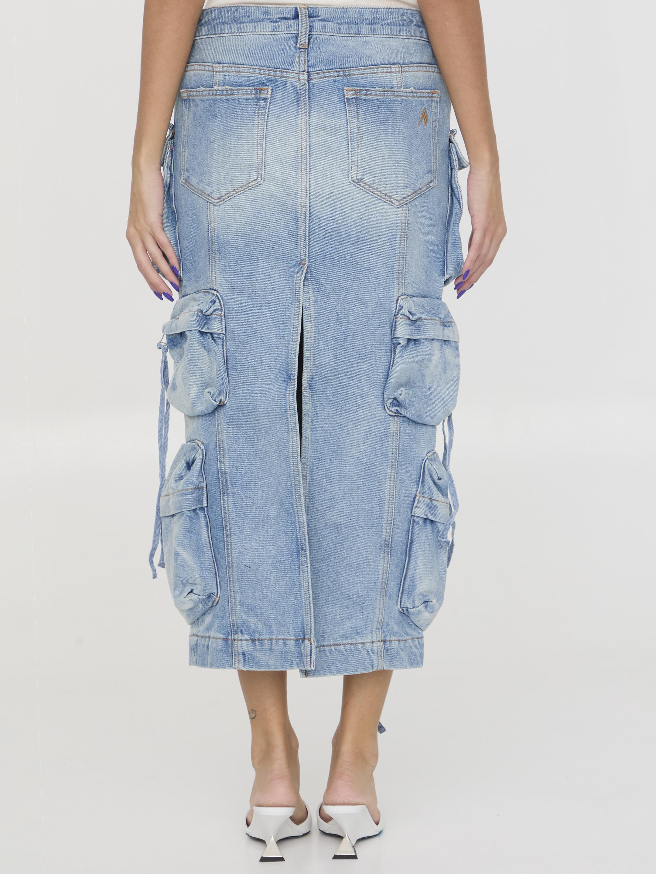 Cargo midi skirt