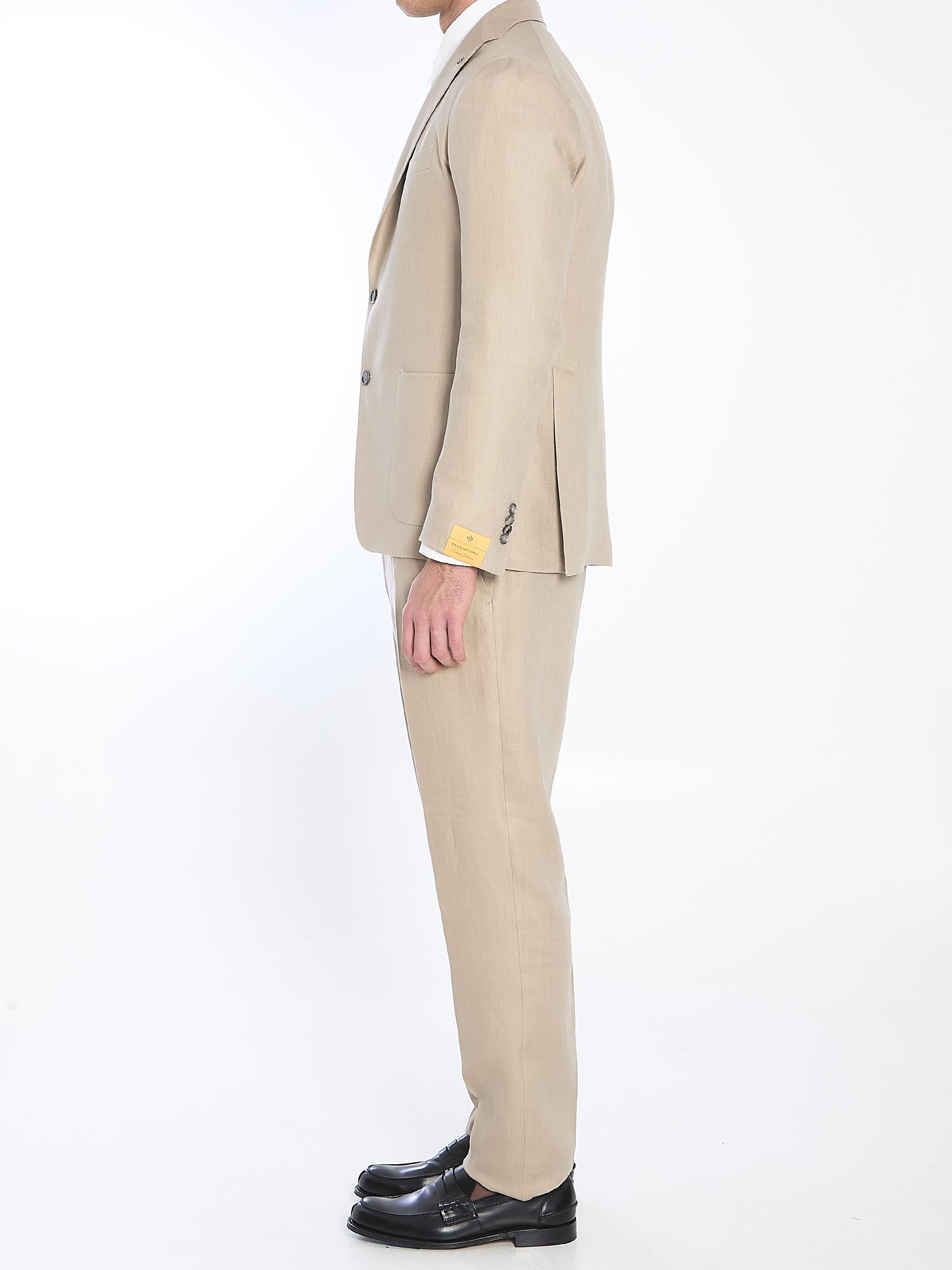 Linen two-piece suit