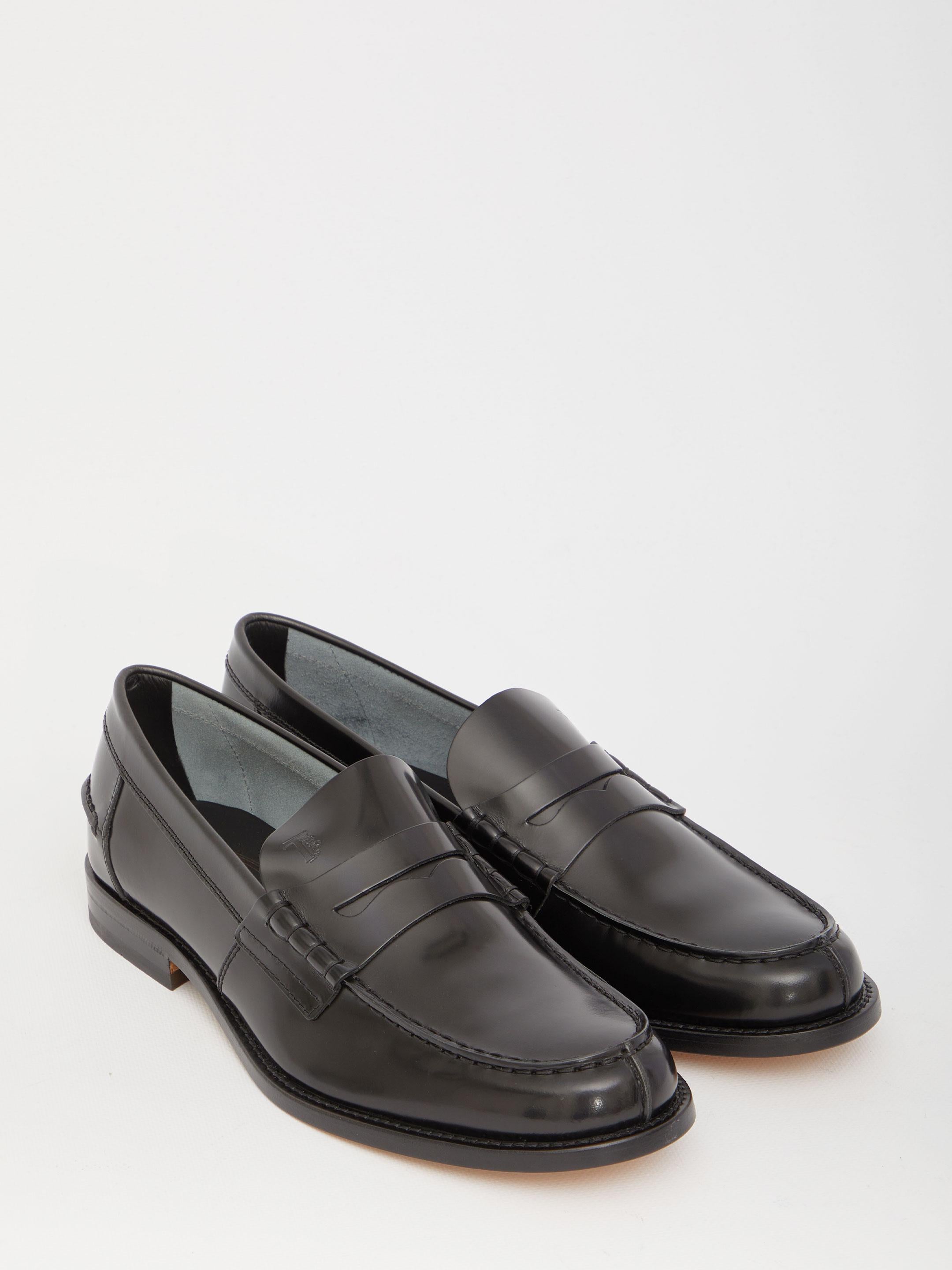 Leather loafers