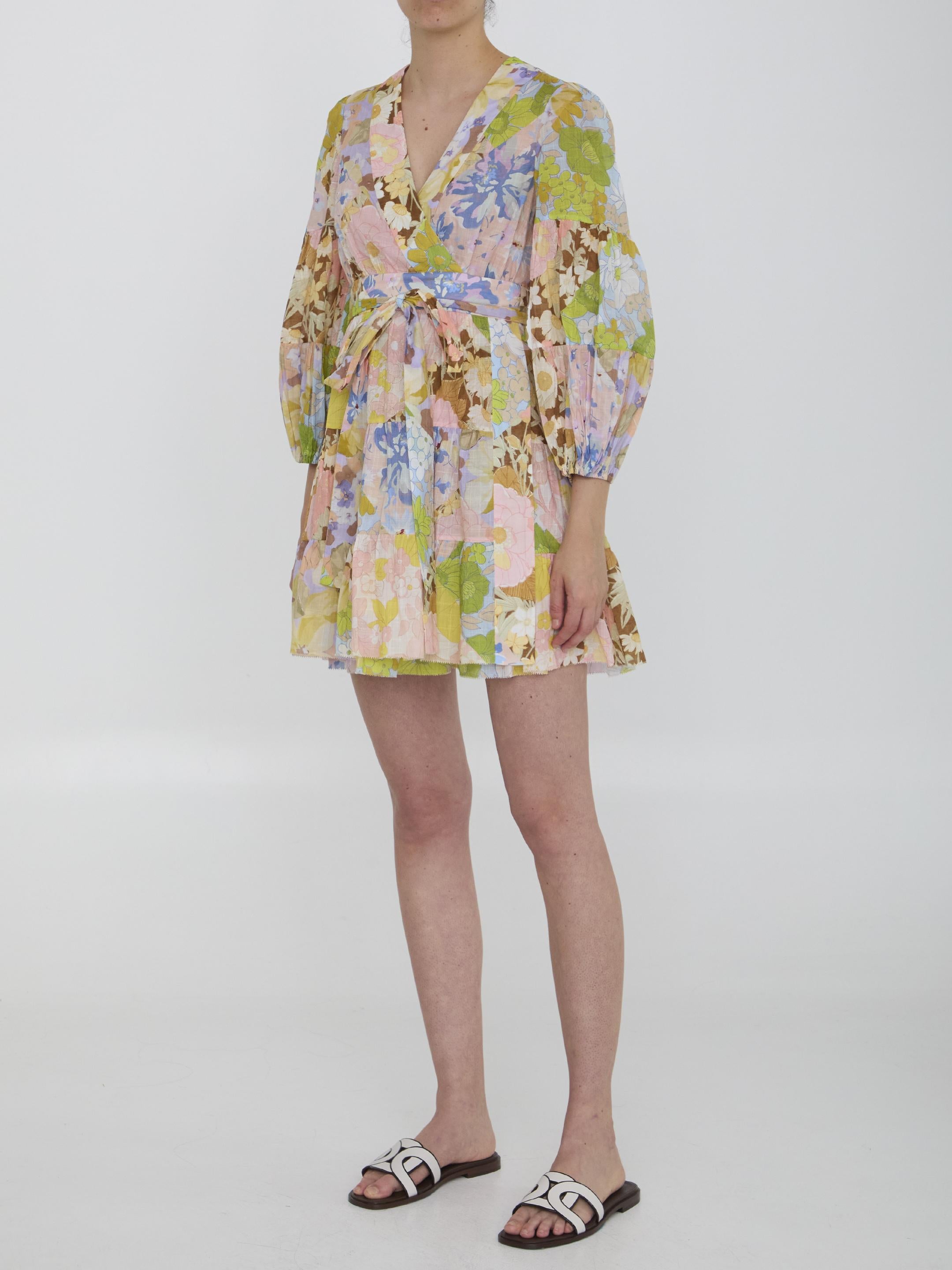 Pop Wrap mini dress