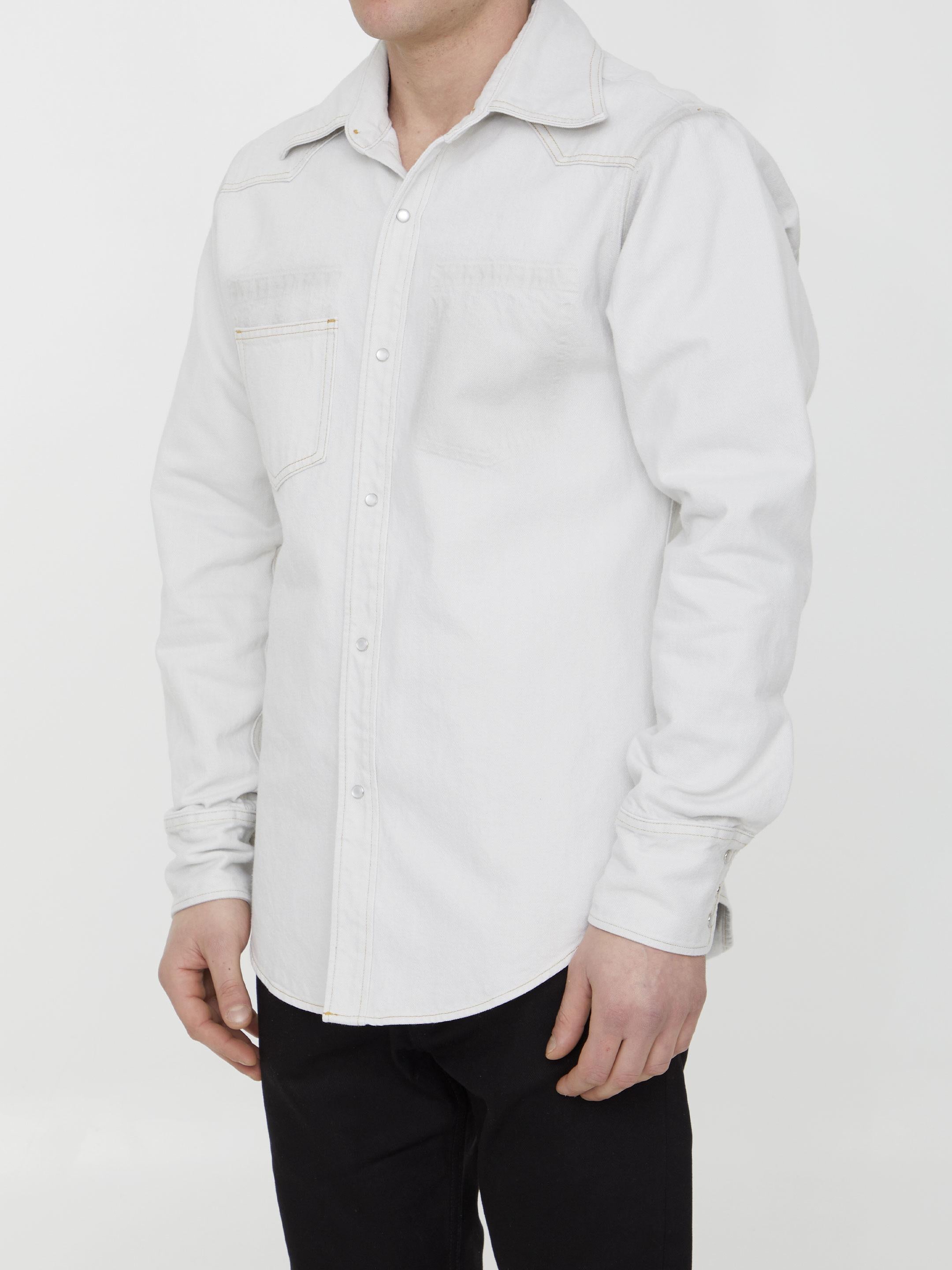 Cotton denim shirt