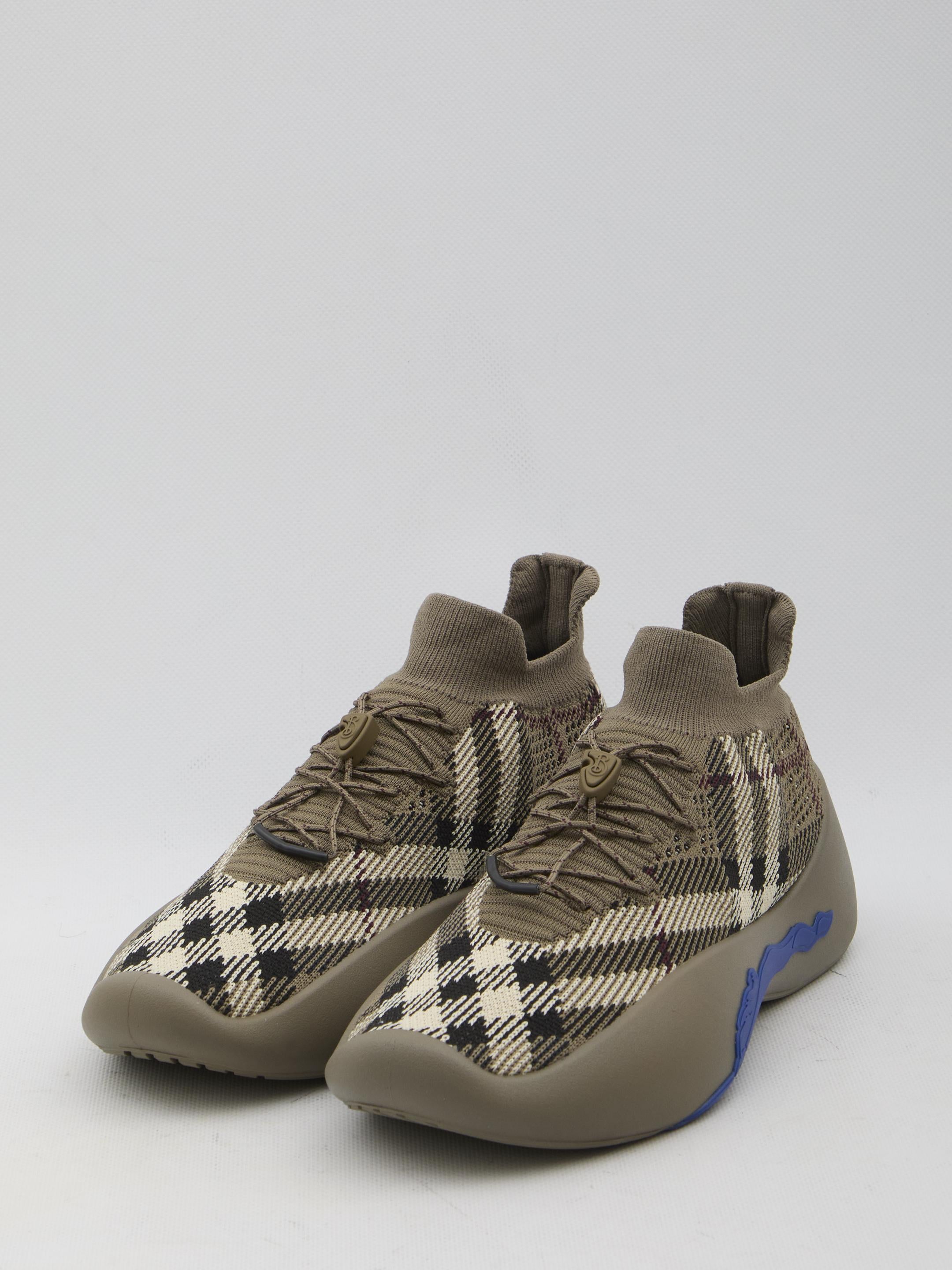 Check knit Neptune sneakers