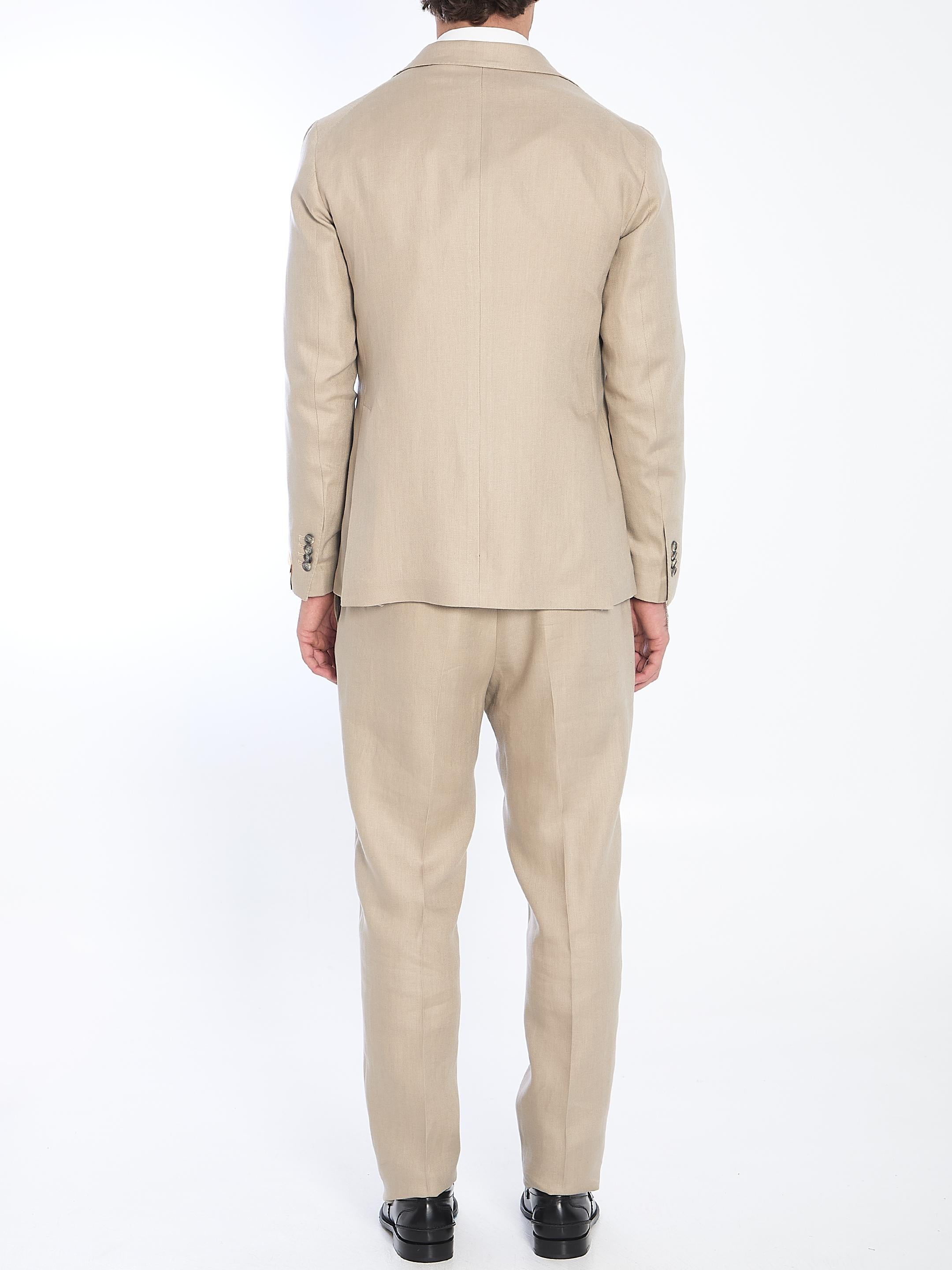 Linen two-piece suit