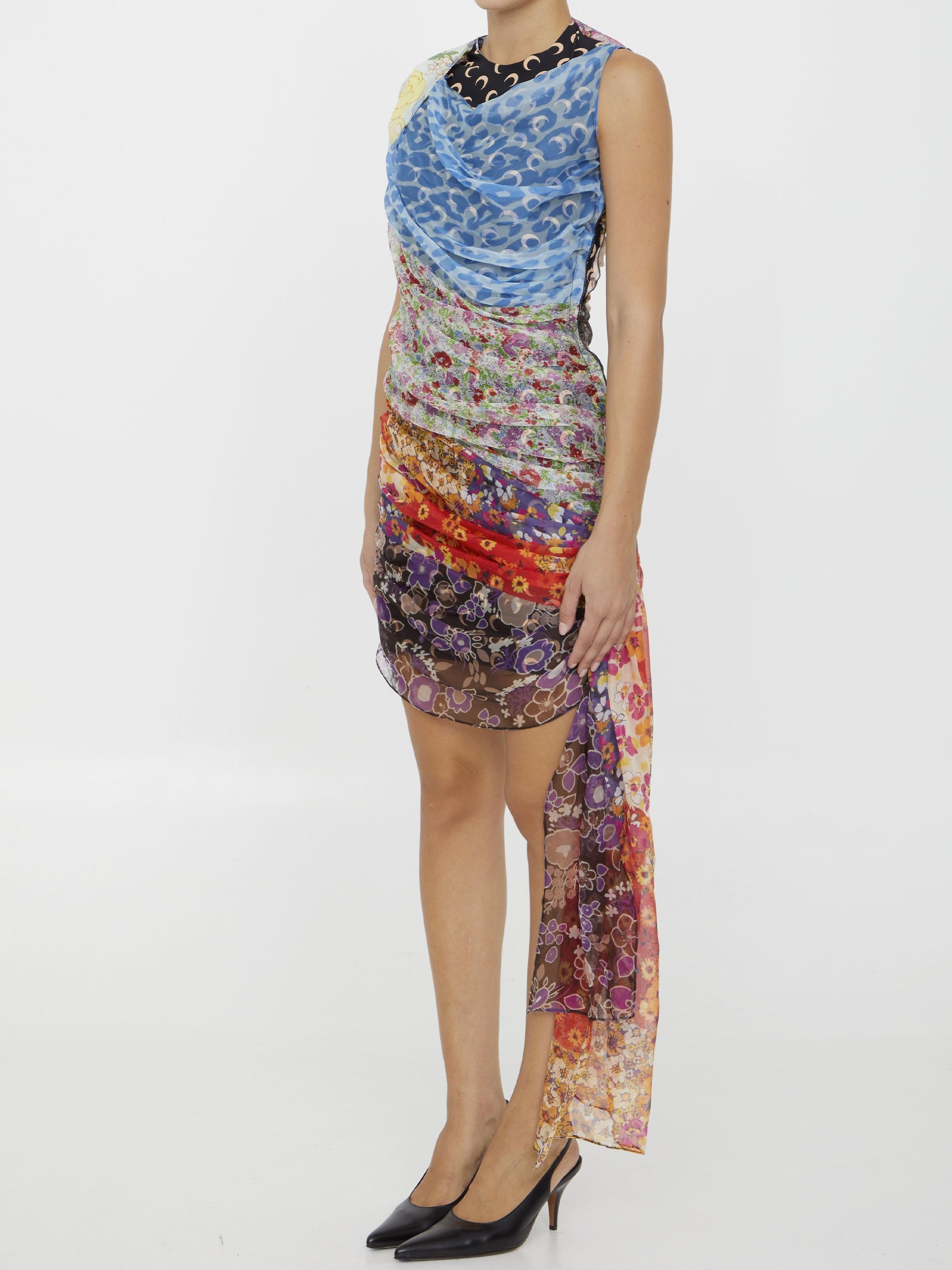 Regenerated Scarves dress