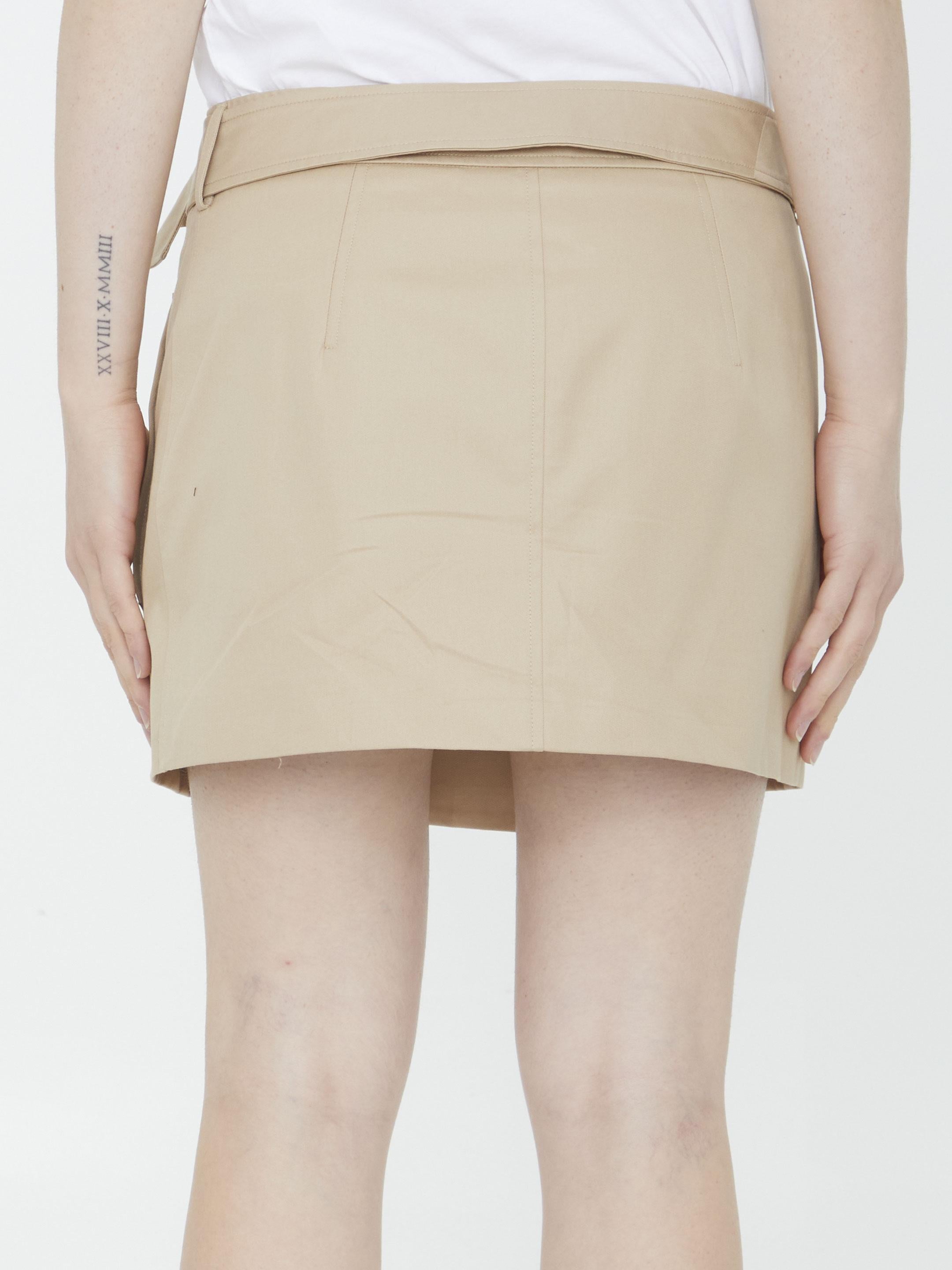 Trench miniskirt
