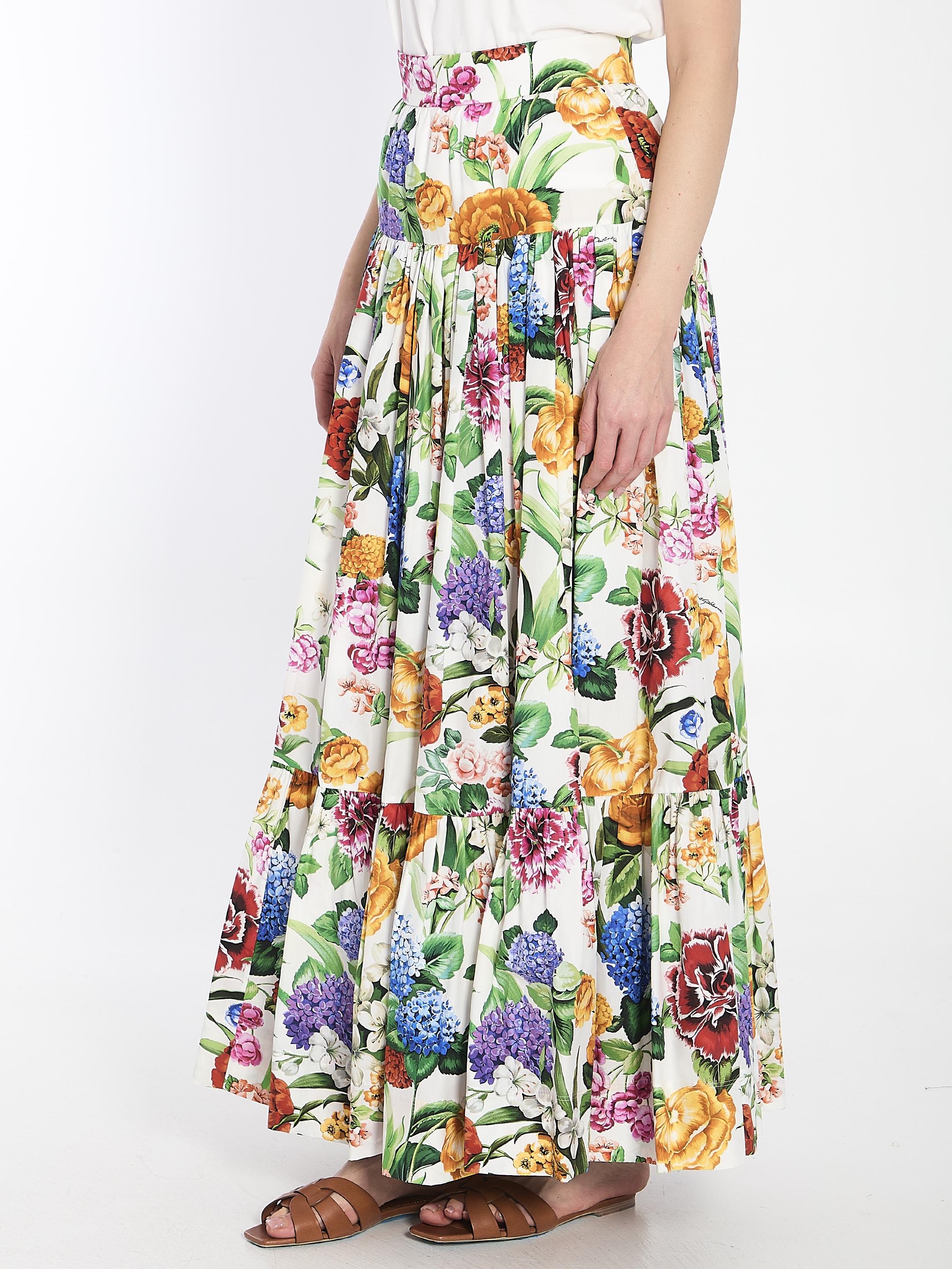 Maxi floreal skirt