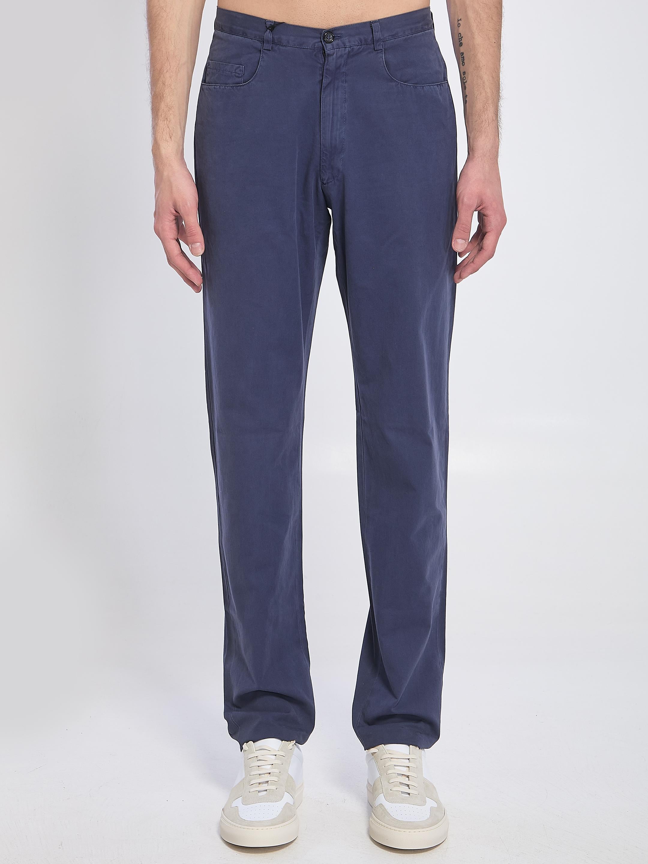 Blue trousers