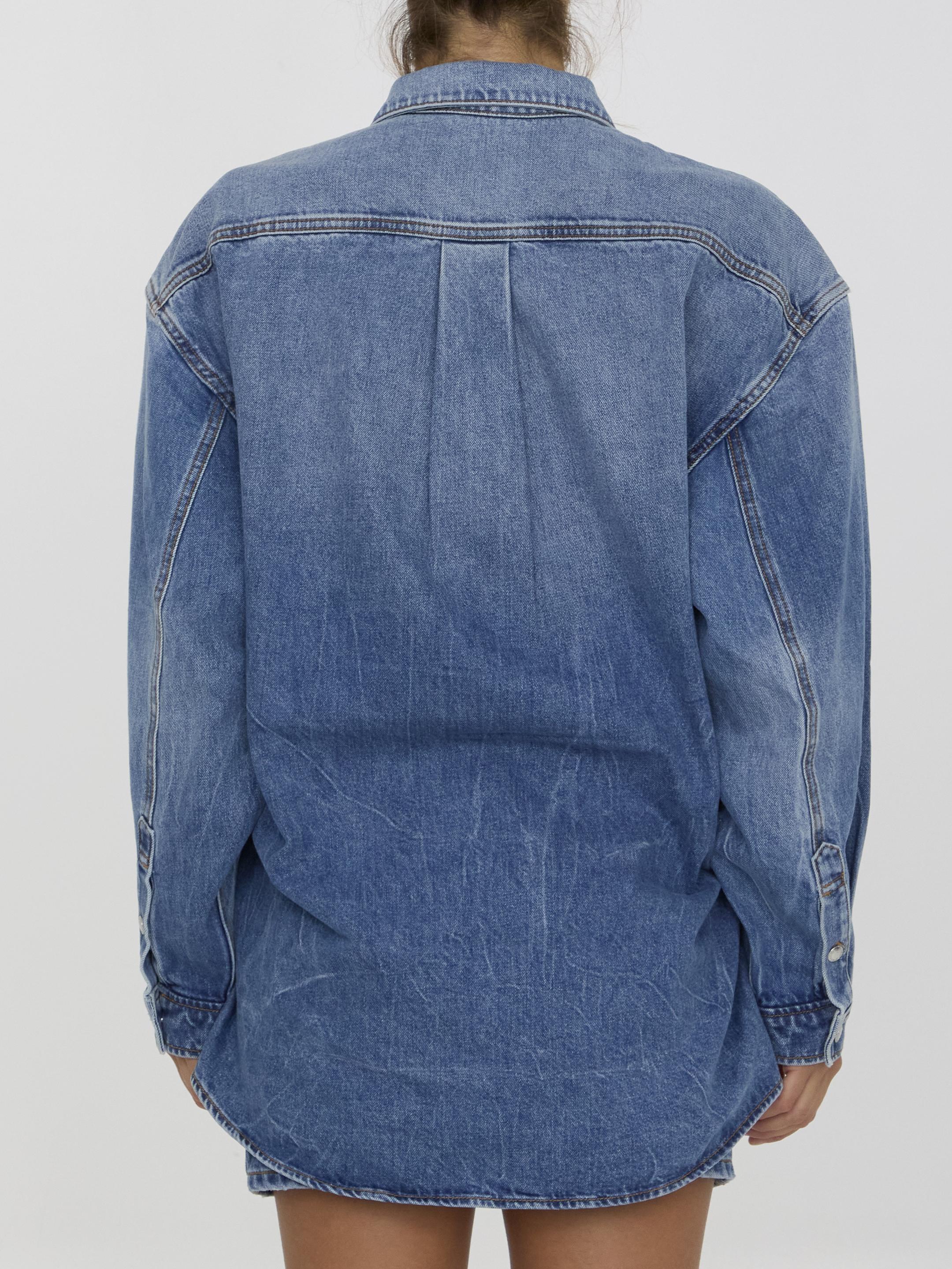 Denim mini dress