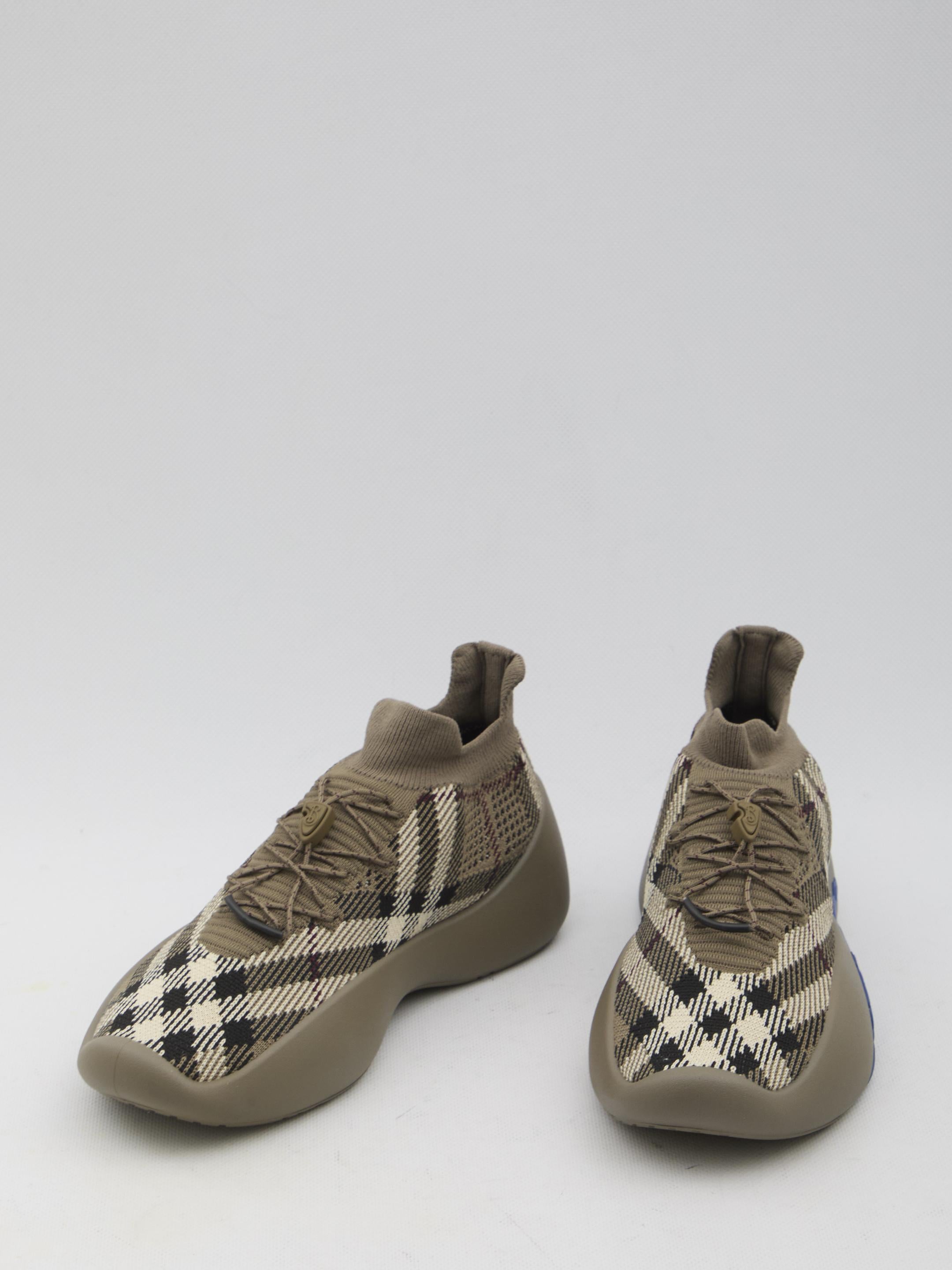 Check knit Neptune sneakers
