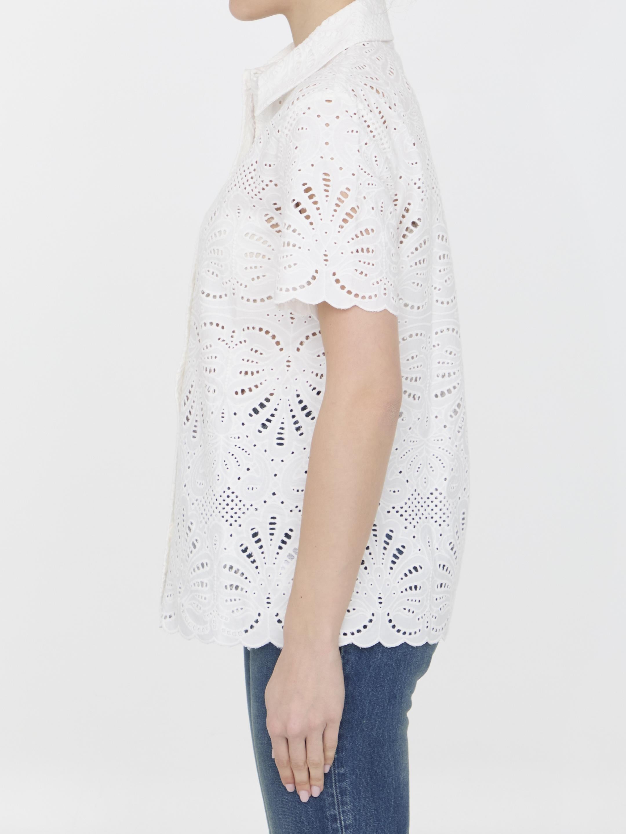 Sangallo lace shirt