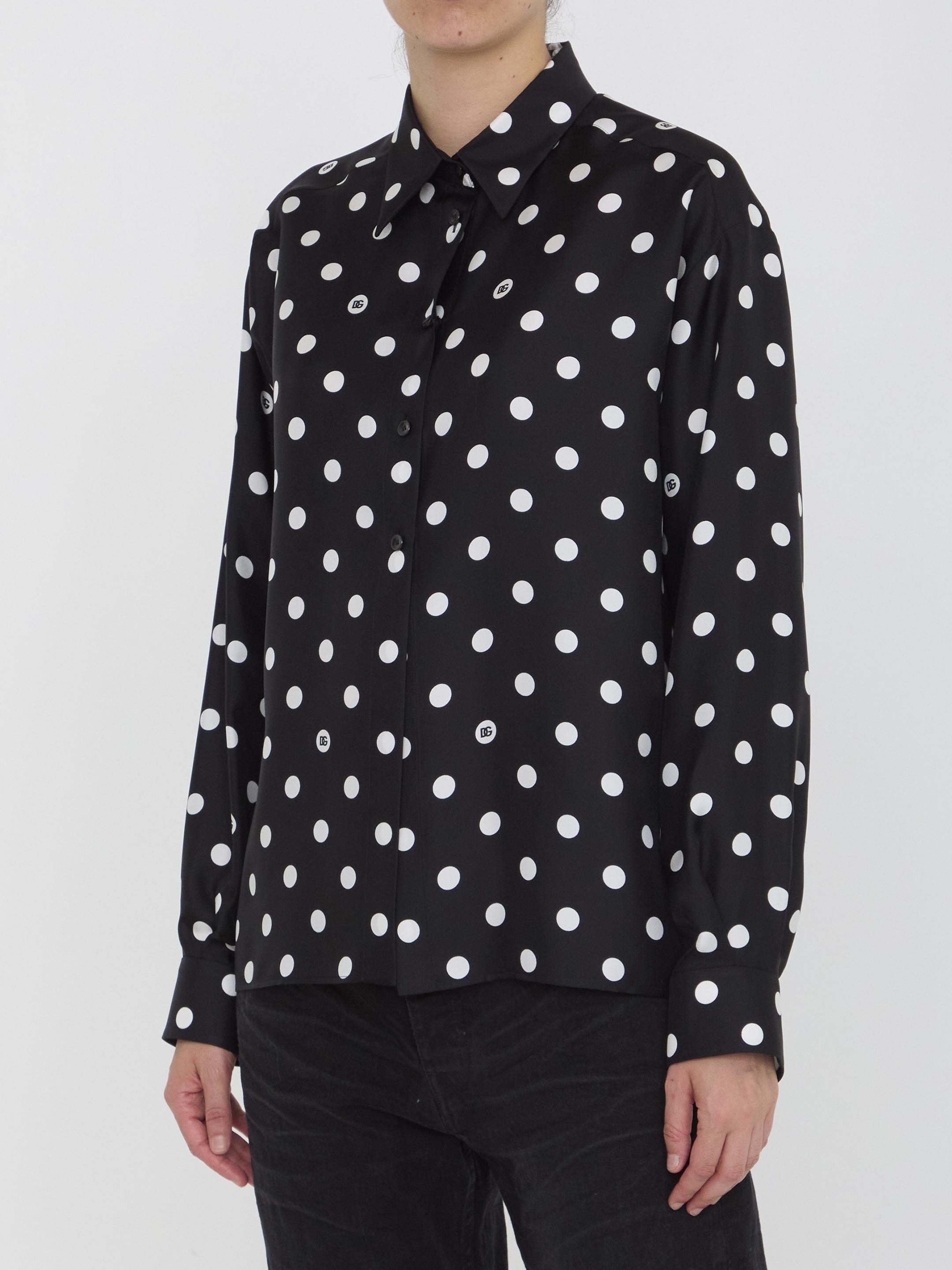 Shirt with Polka-dot print