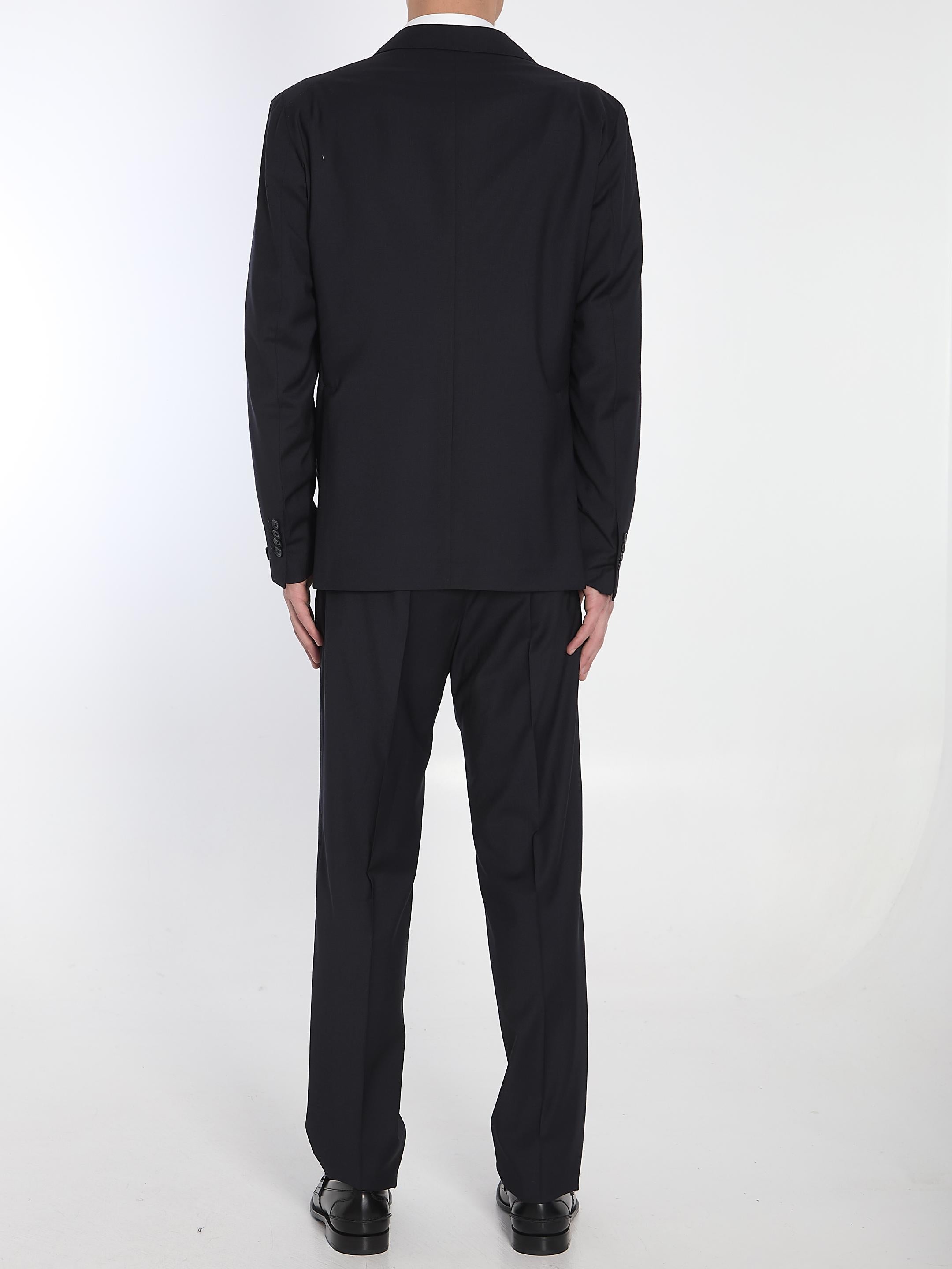 Virgin wool two-piece suit