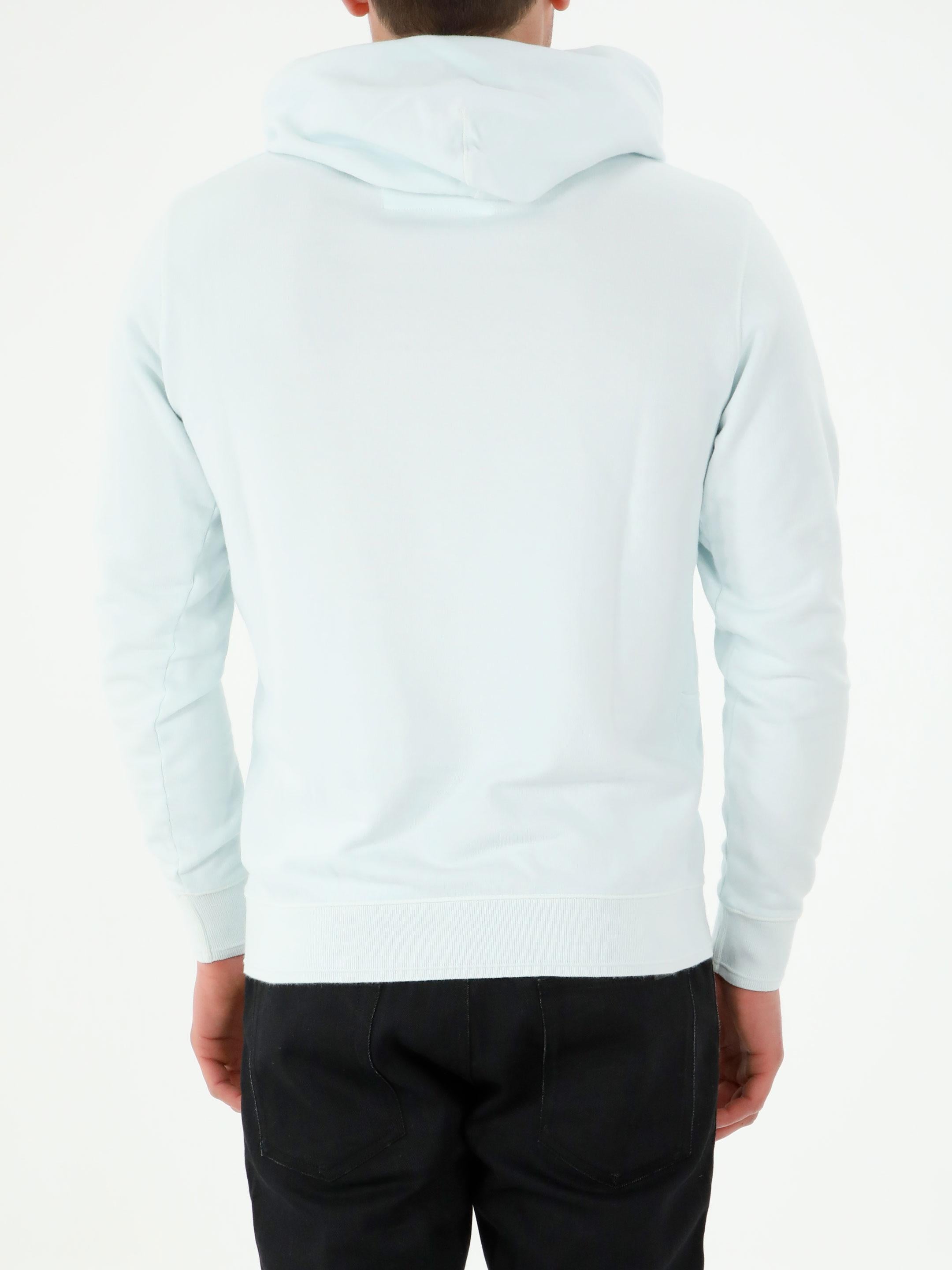 Light-blue hoodie