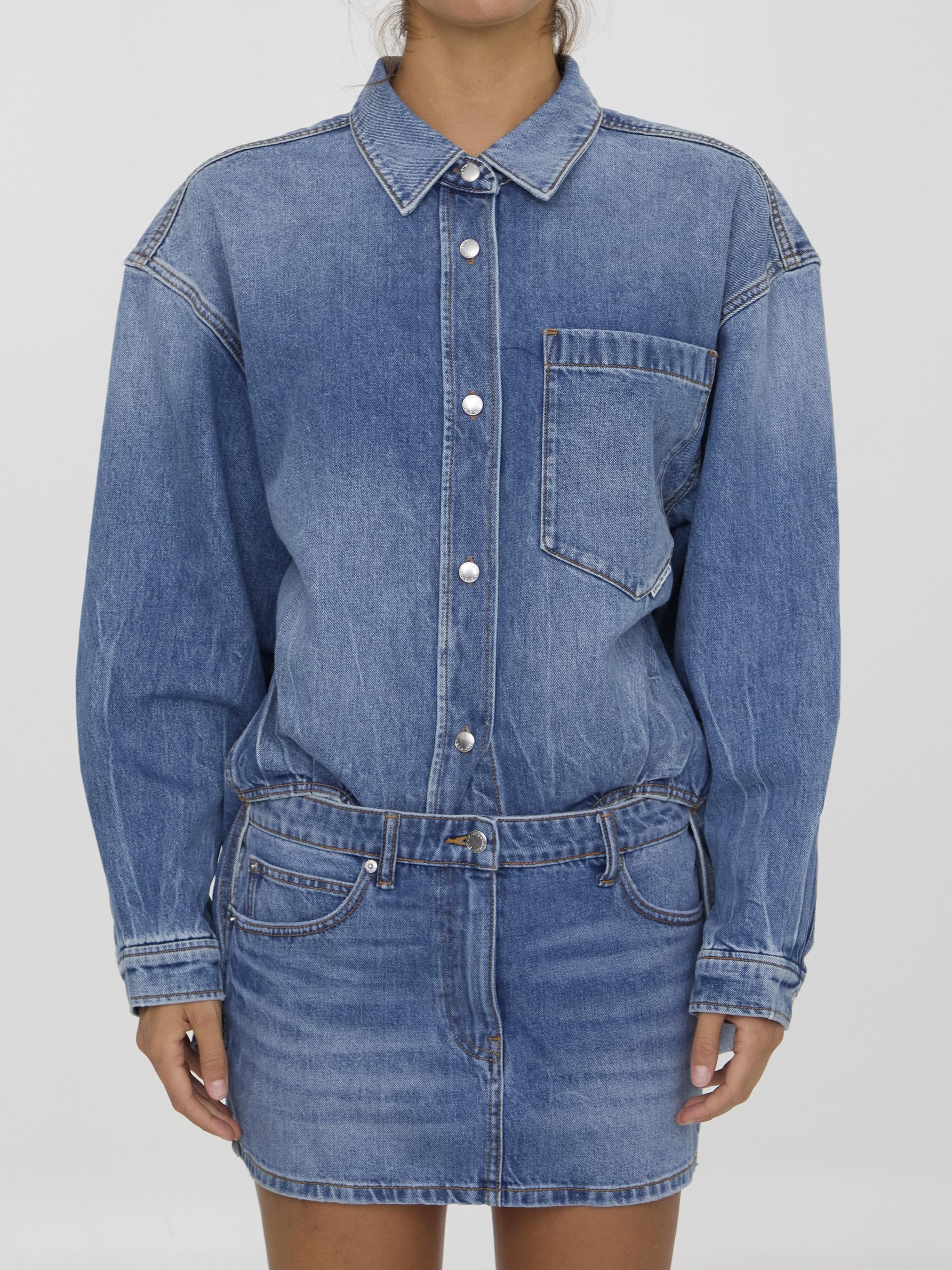 Denim mini dress