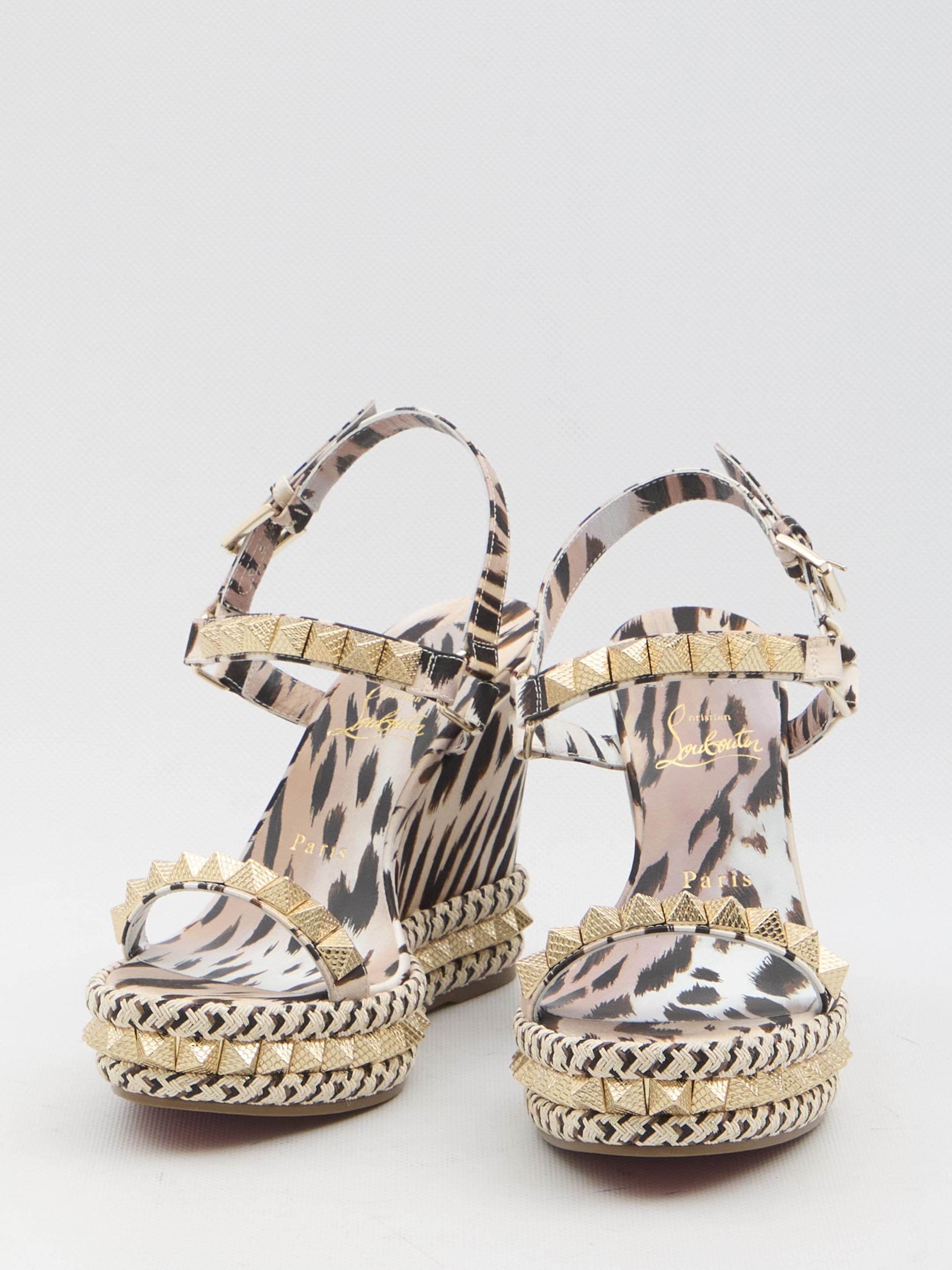 Pyraclou 110 wedge sandals