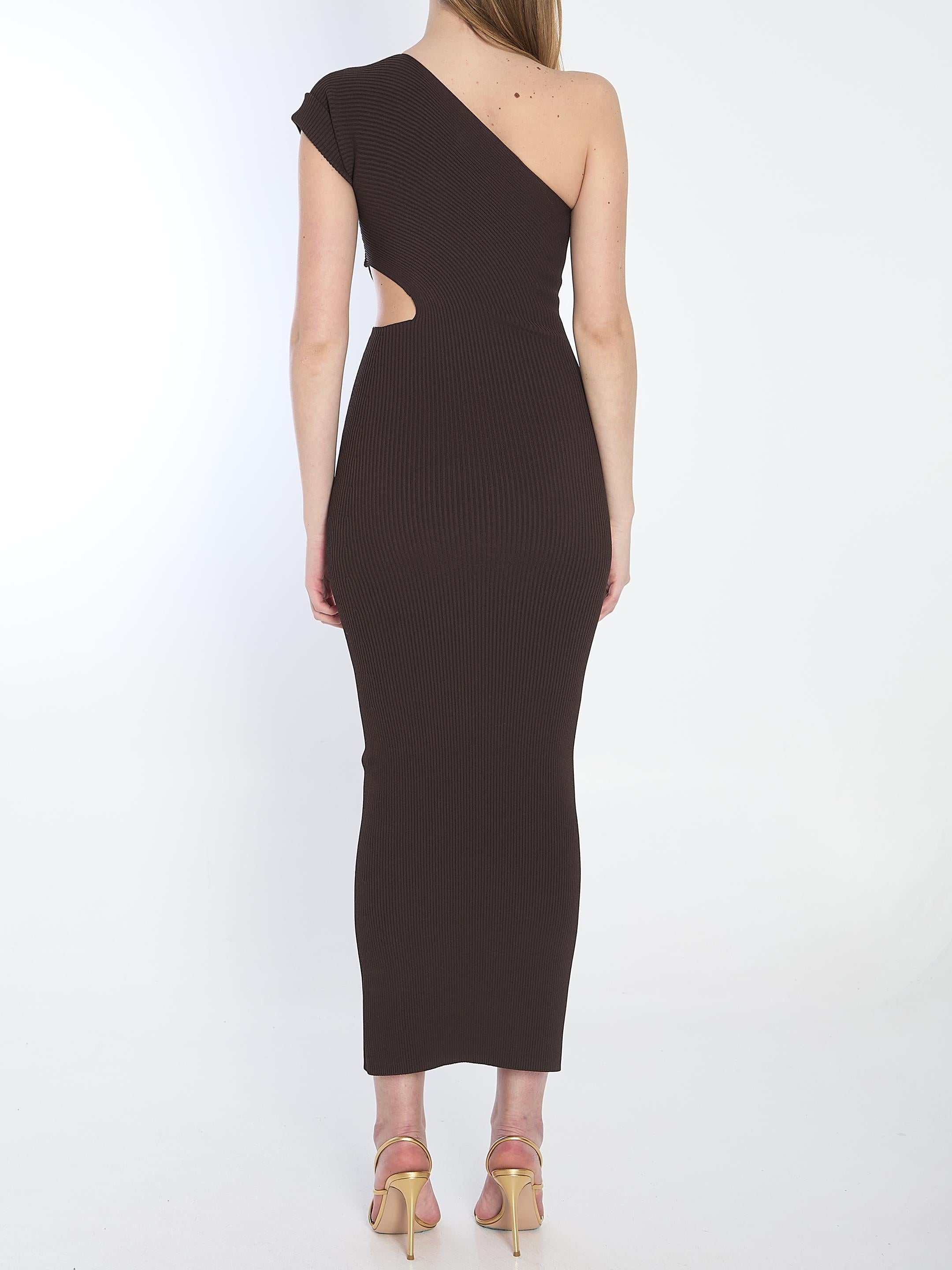 Long one-shoulder dress