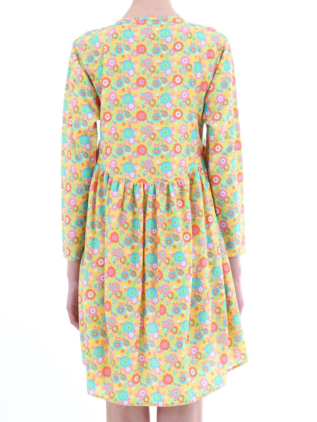 Yellow floral dress