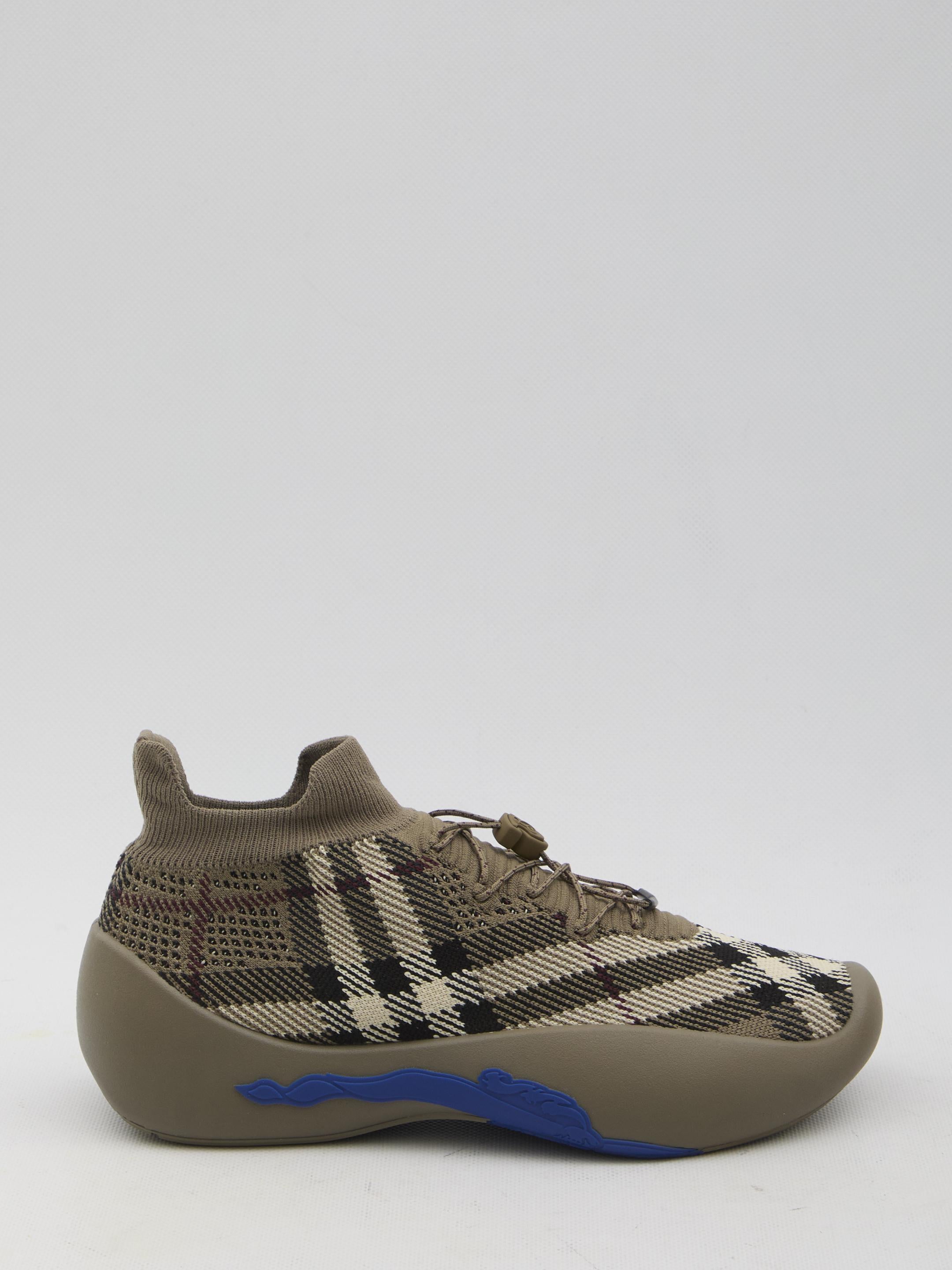 Check knit Neptune sneakers